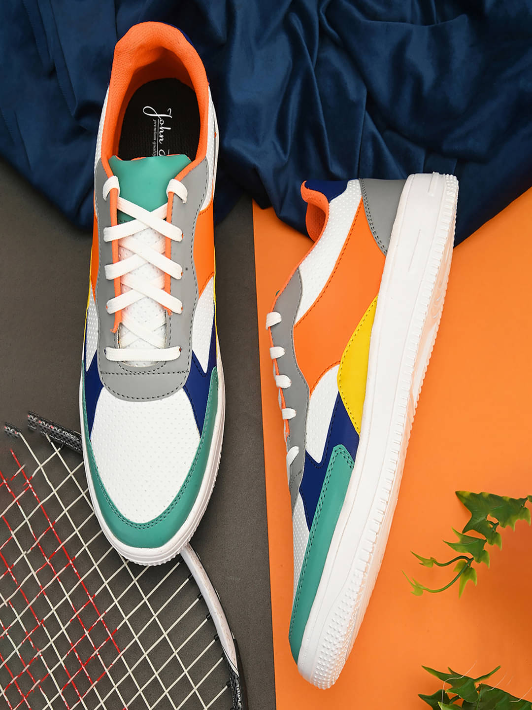     			John Karsun D3-1017 White Men's Sneakers