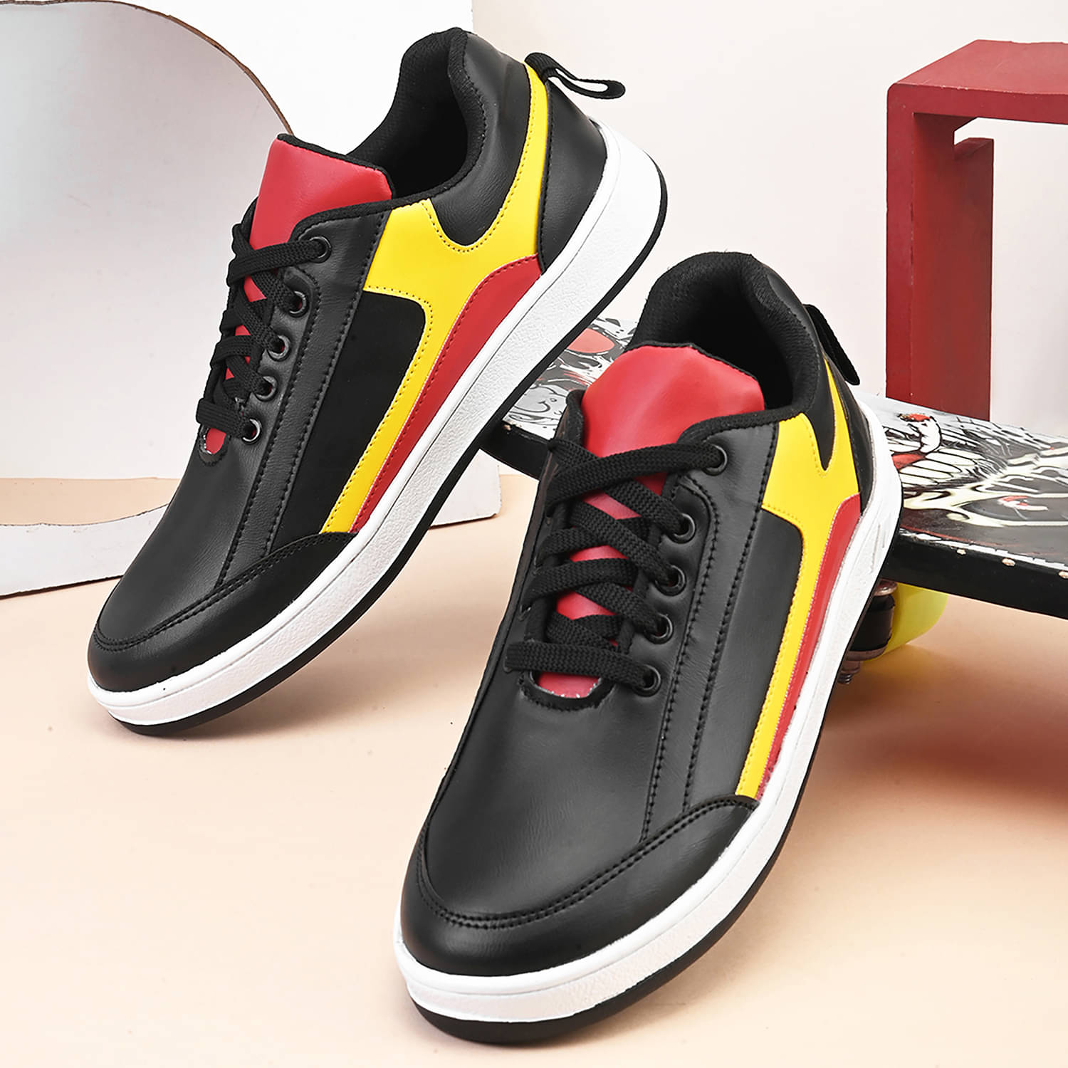     			John Karsun D3-1077 Black Men's Sneakers
