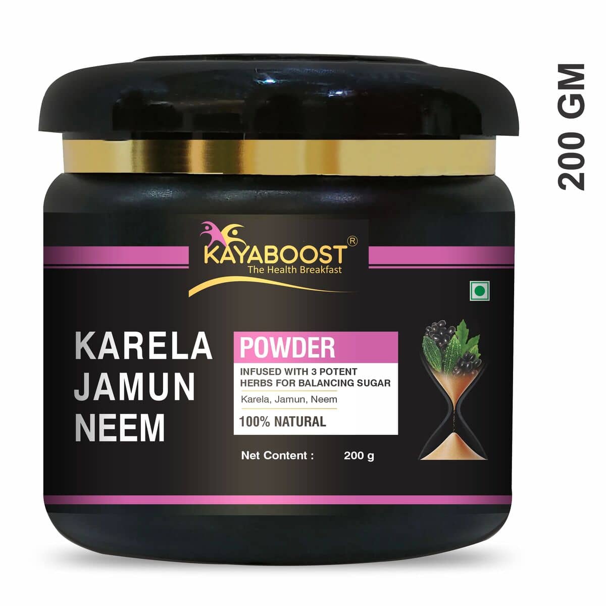 KAYABOOST Karela Jamun Neem Powder Powder 200 gm