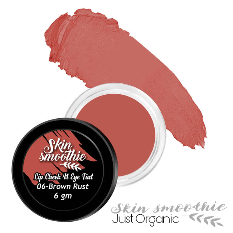 SKIN SMOOTHIE Lip,Cheek & Eye Tint-With Goodness of Vitamin E- Brown Rust (6 gm) SKIN SMOOTHIE Lip,Cheek & Eye Tint-With Goodness of Vitamin E- Brown Rust (6 gm)