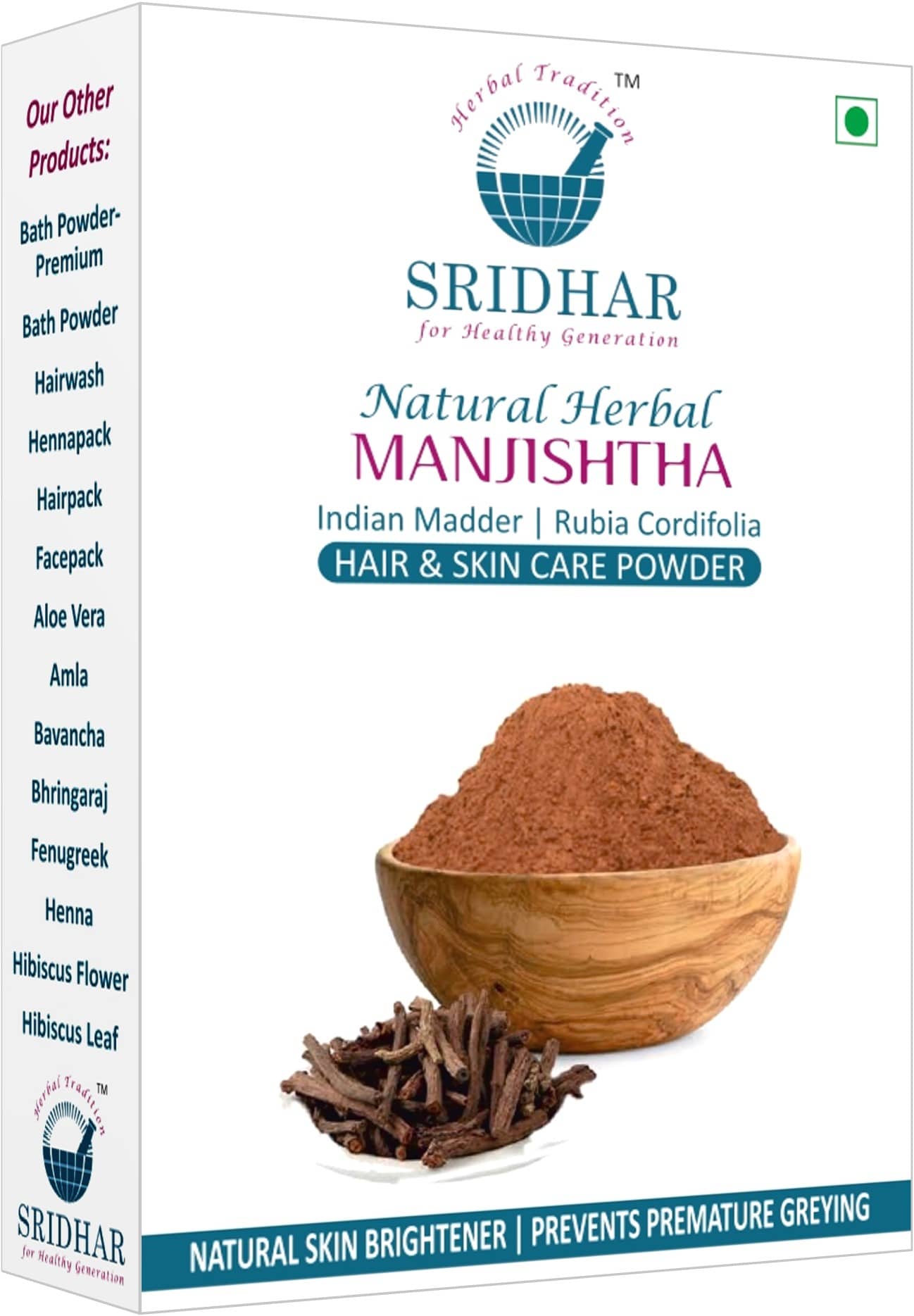 SRIDHAR NATURAL HERBAL MANJISHTHA 200 GRAM