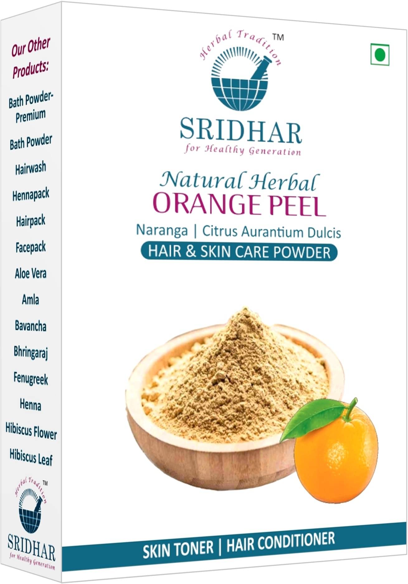     			SRIDHAR NATURAL HERBAL ORANGE PEEL 200 GRAM