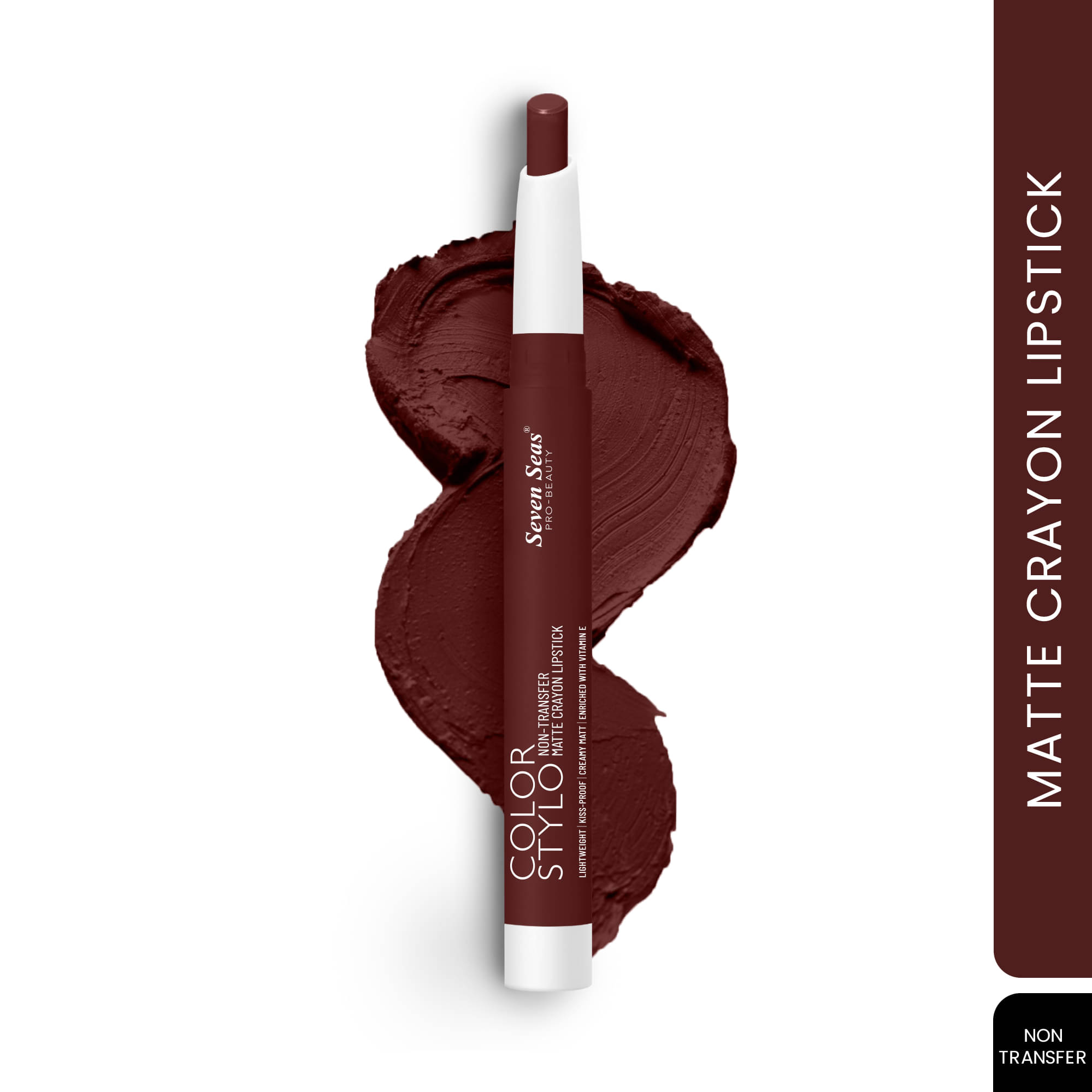     			Seven Seas Maroon Matte Lipstick 3.5g