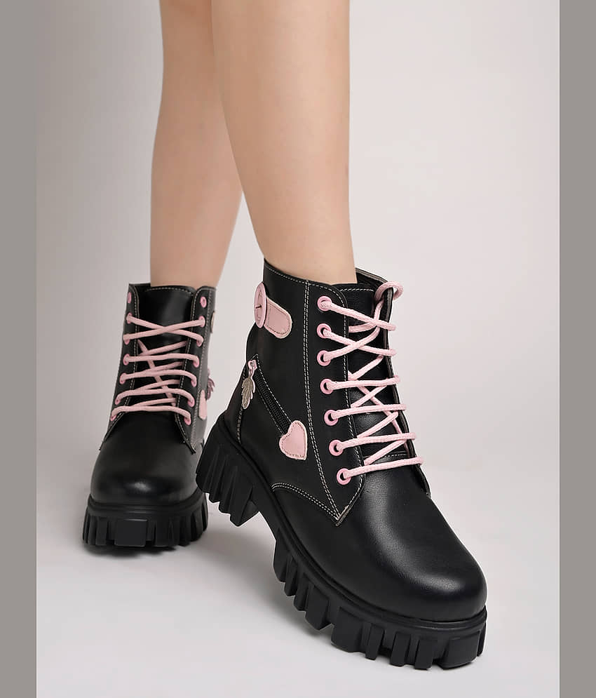 Shoetopia - Black Girl's Boots ( 1 Pair ) - Casual Shoes | Buy online on ZillyBuy