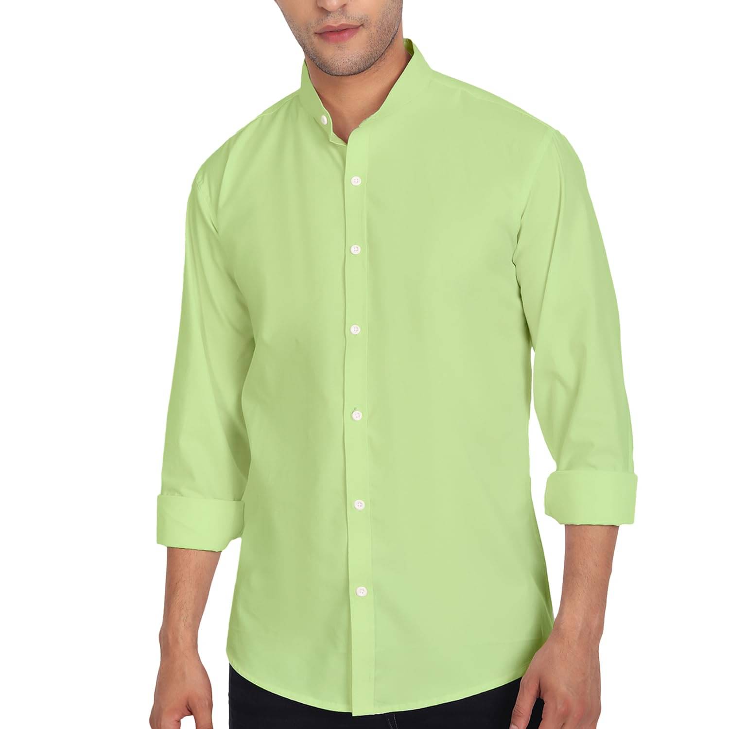 Vida Loca Cotton Blend Slim Fit Solids Full Sleeves Men's Casual Shirt - Mehandi ( Pack of 1 )     			Vida Loca Cotton Blend Slim Fit Solids Full Sleeves Men's Casual Shirt - Mehandi ( Pack of 1 )