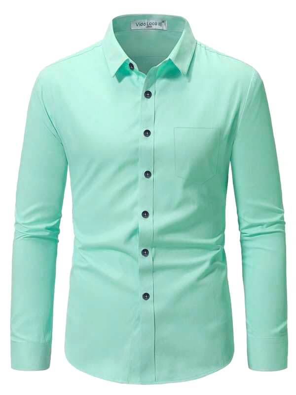 Vida Loca Cotton Blend Slim Fit Solids Full Sleeves Men's Casual Shirt - Light Blue ( Pack of 1 )     			Vida Loca Cotton Blend Slim Fit Solids Full Sleeves Men's Casual Shirt - Light Blue ( Pack of 1 )