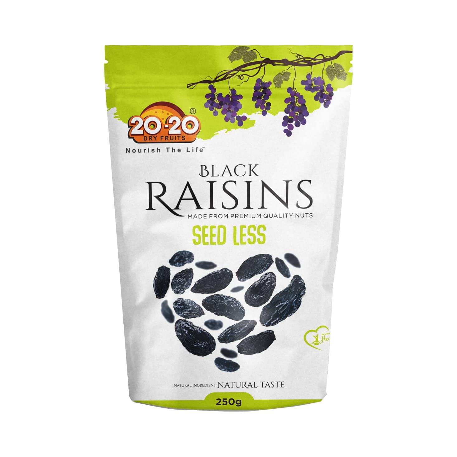 20-20 Dry Fruits Black Raisins 250 20-20 Dry Fruits Black Raisins 250