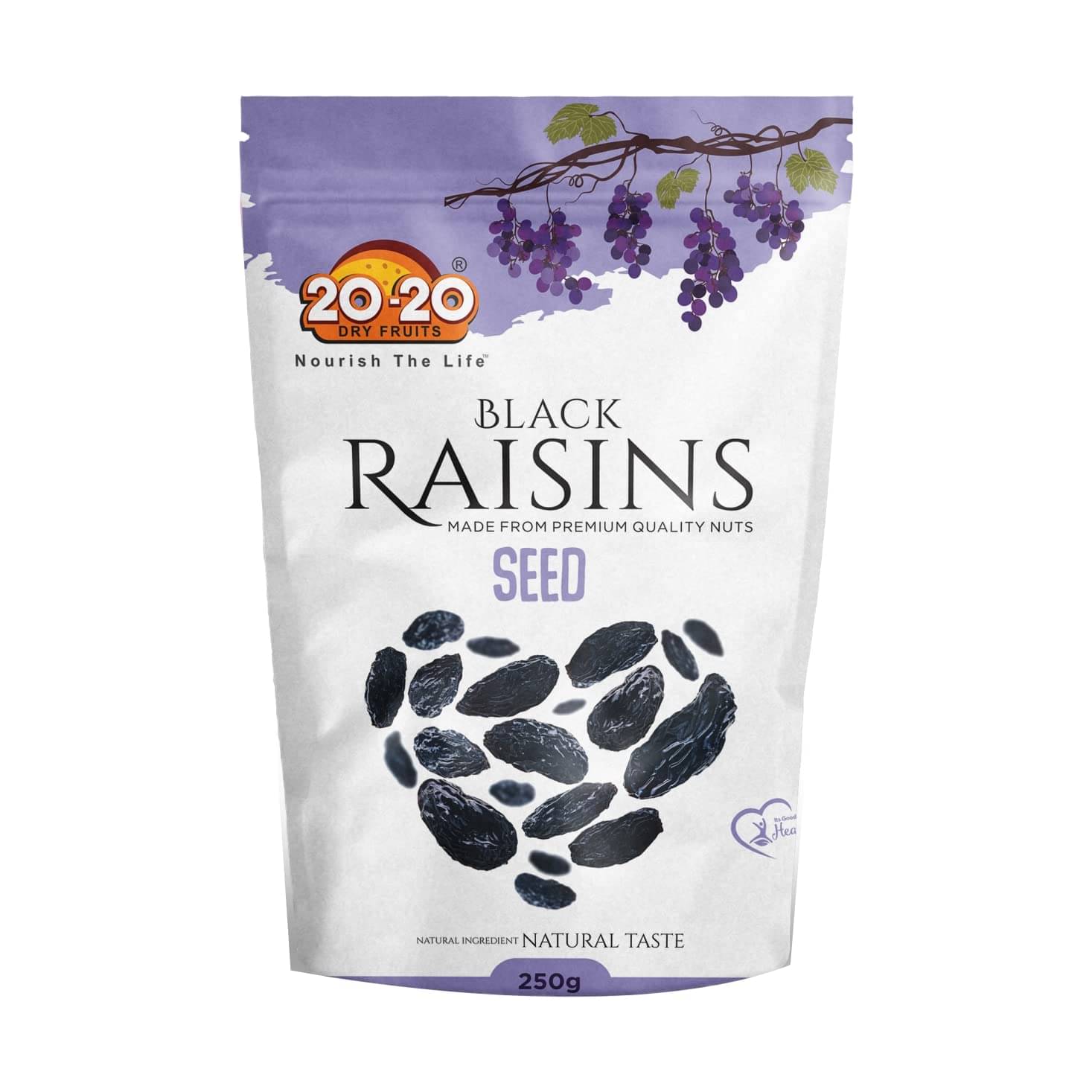 20-20 Dry Fruits Black Raisins 250 20-20 Dry Fruits Black Raisins 250