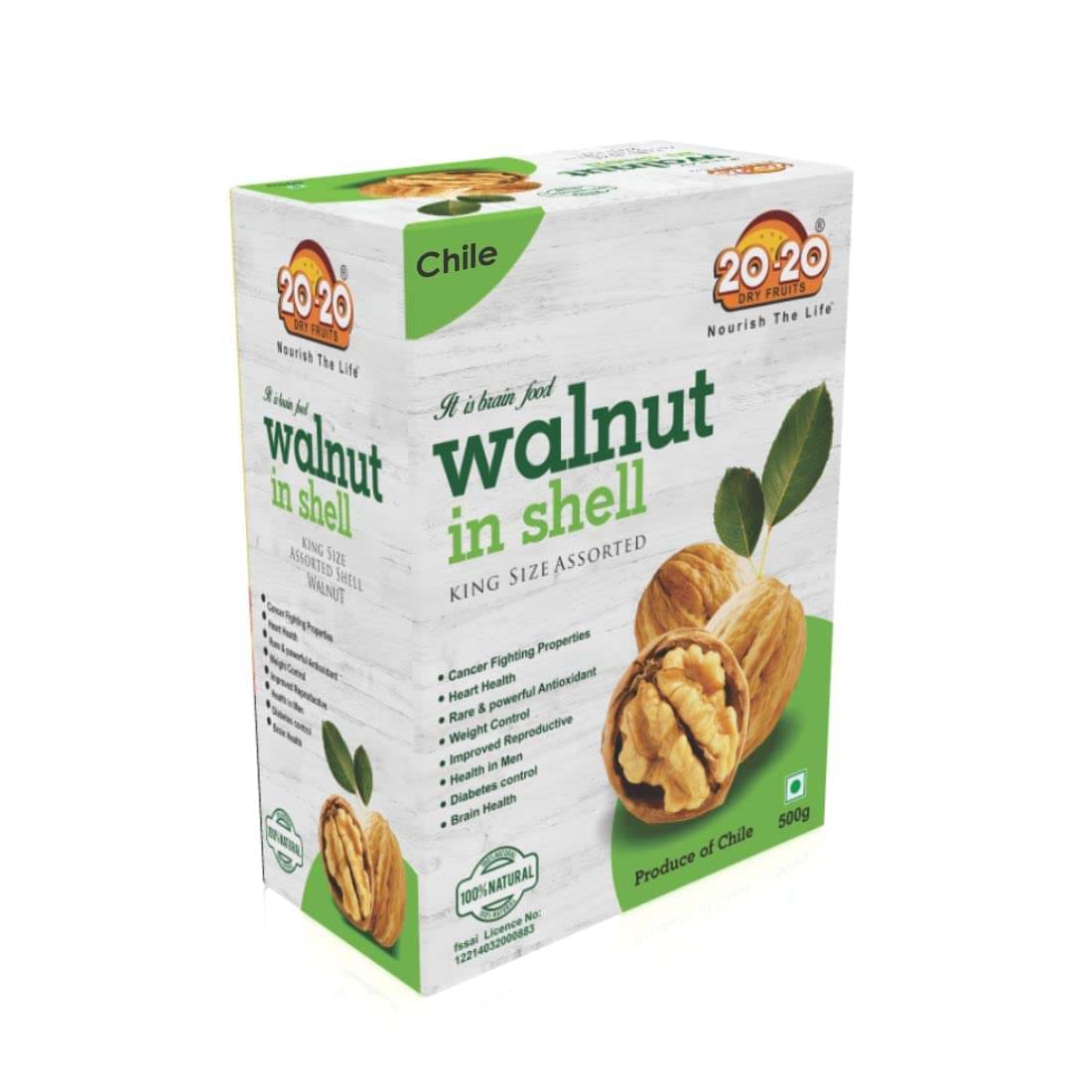 20-20 Dry Fruits Walnuts (Akhrot) 500 20-20 Dry Fruits Walnuts (Akhrot) 500