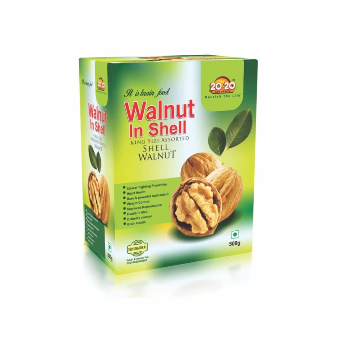     			20-20 Dry Fruits Walnuts (Akhrot) 500