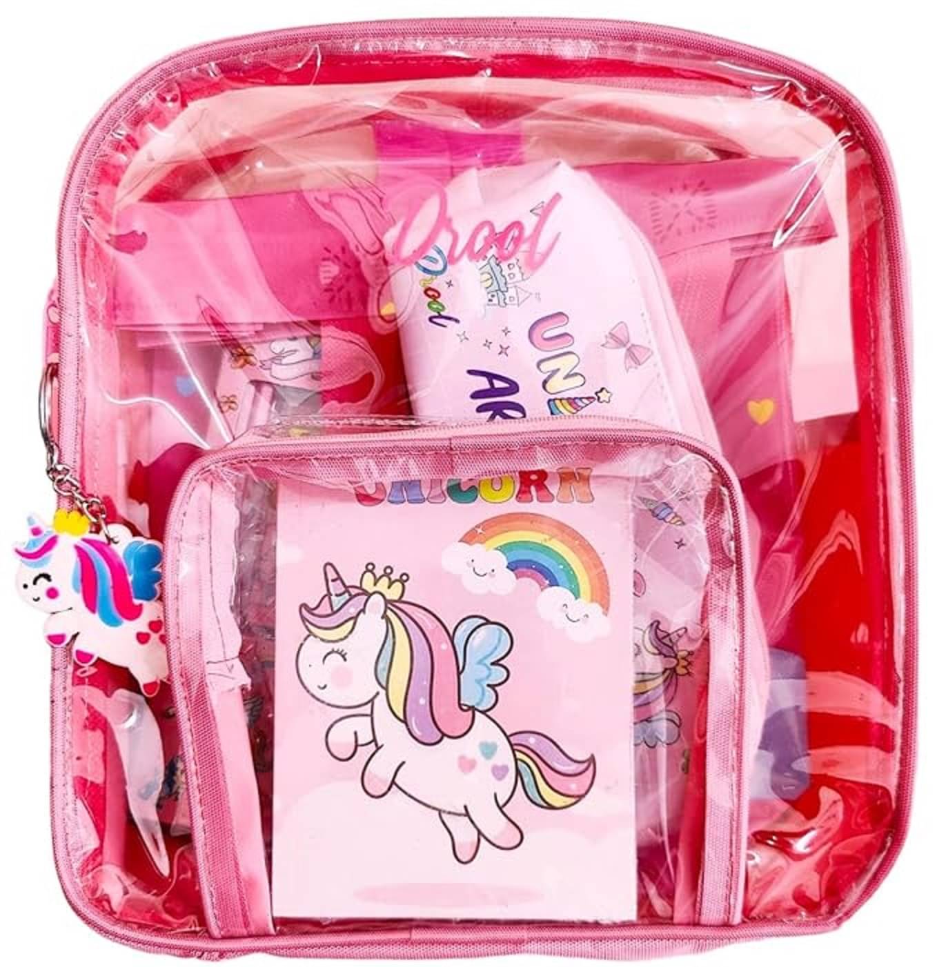 2660F-FLIPCLIPS Pink 7PC Unicorn Stationery set with Bag For Girls Backpacks S Unicorn Pink Stationery Set Kit Unicorn Carry Bag For Girls Diary Pen Pencil Combo Girls Polyester Unicorn Stationery Set For Girls (Pack Of 7 Items) 2660F-FLIPCLIPS Pink 7PC Unicorn Stationery set with Bag For Girls Backpacks S Unicorn Pink Stationery Set Kit Unicorn Carry Bag For Girls Diary Pen Pencil Combo Girls Polyester Unicorn Stationery Set For Girls (Pack Of 7 Items)
