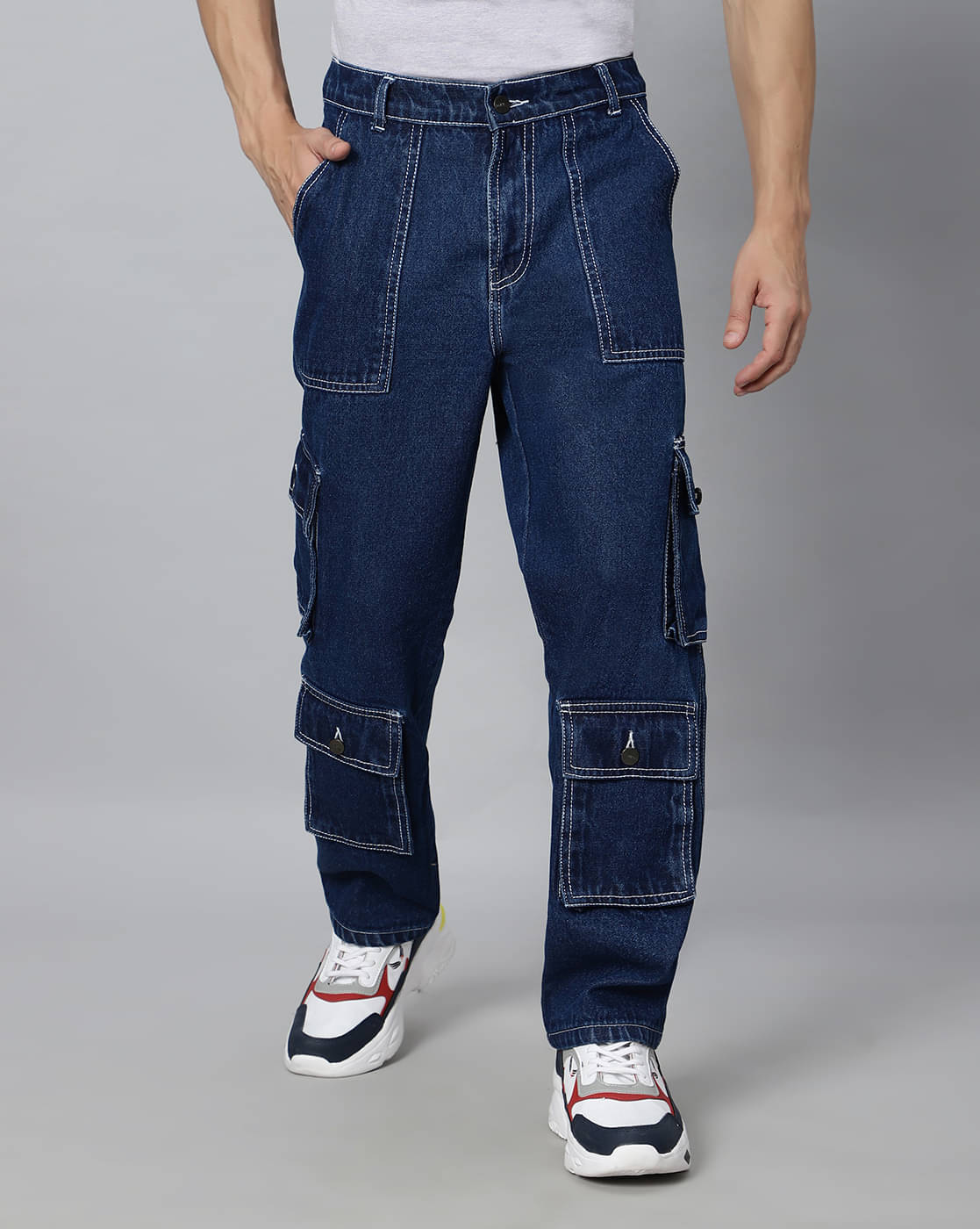     			ARBIA FUNKI Regular Fit Washed Men's Jeans - Blue ( Pack of 1 )