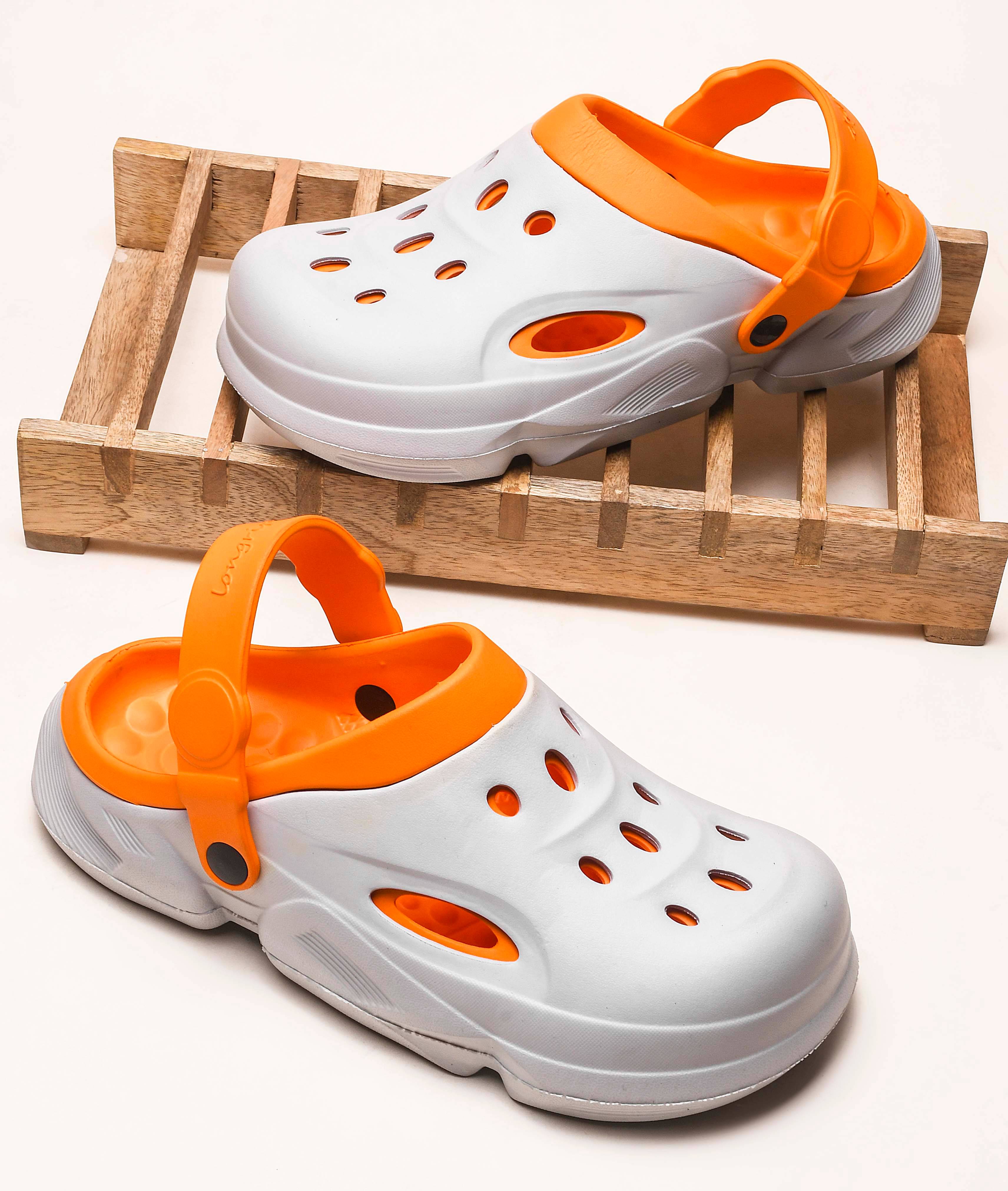     			Bersache Orange Men's Slide Flip Flop