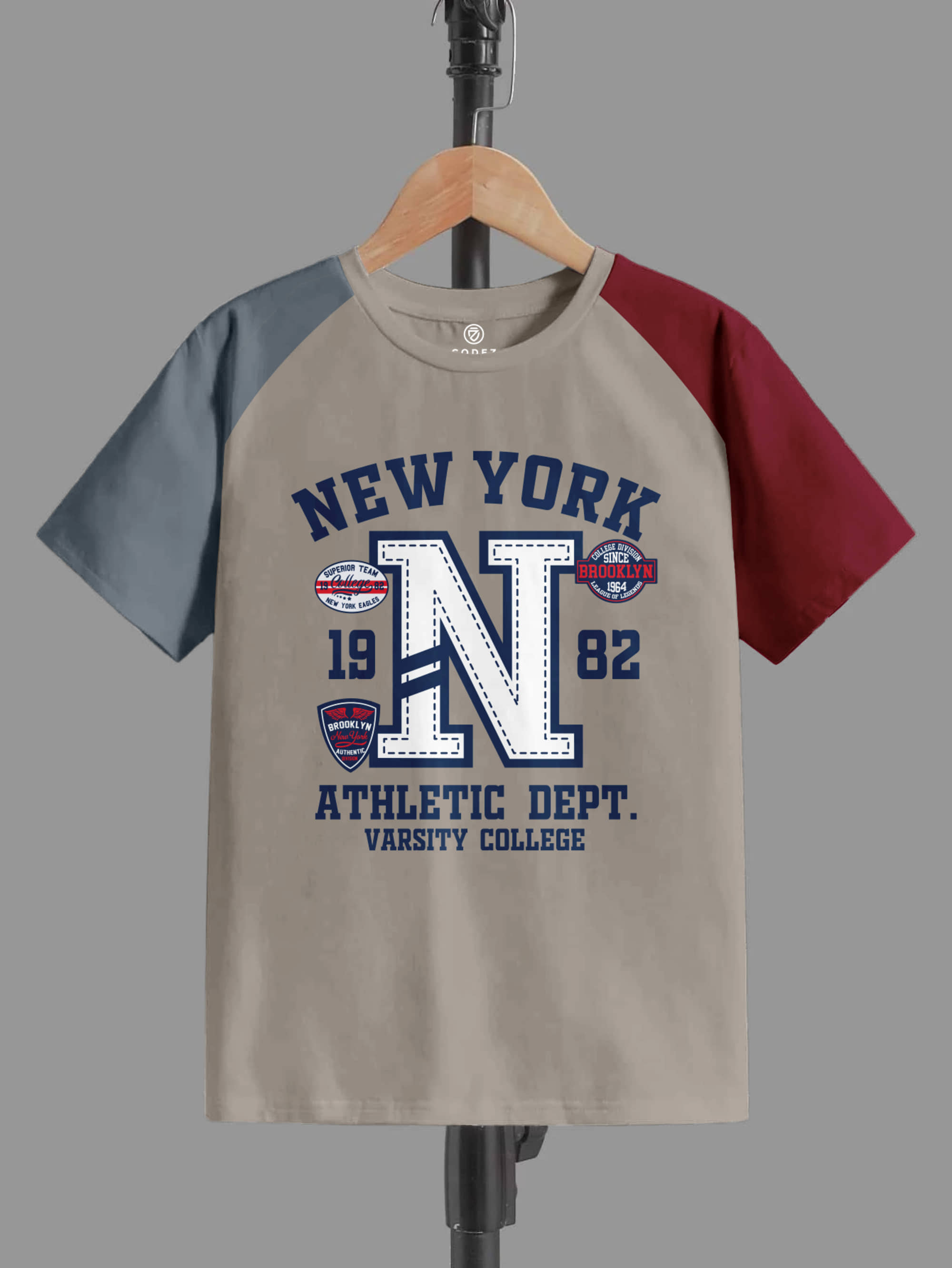 CODEZ Pack of 2 Boys Cotton T-Shirt ( Beige )