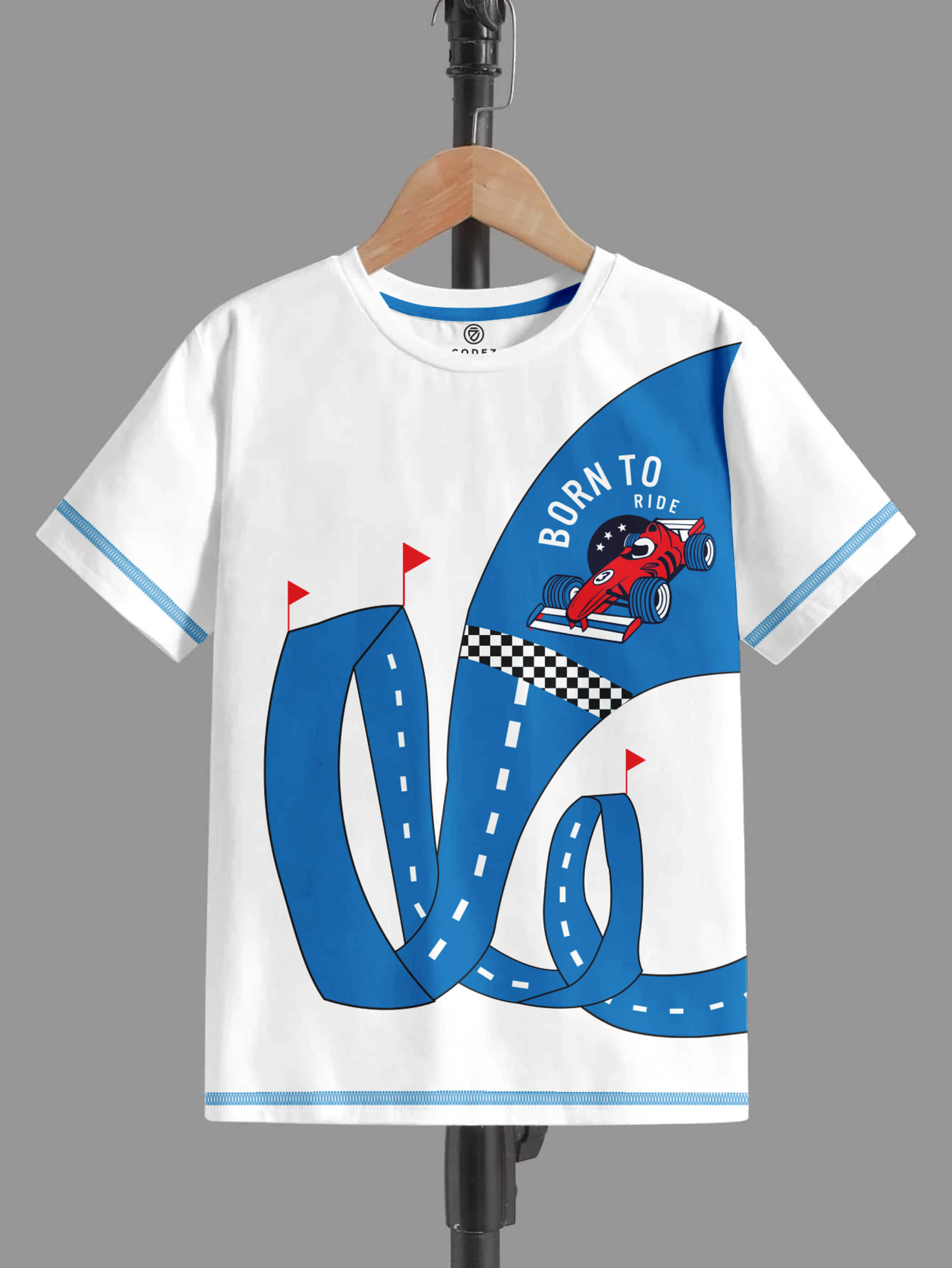     			CODEZ Pack of 1 Boys Cotton T-Shirt ( White )