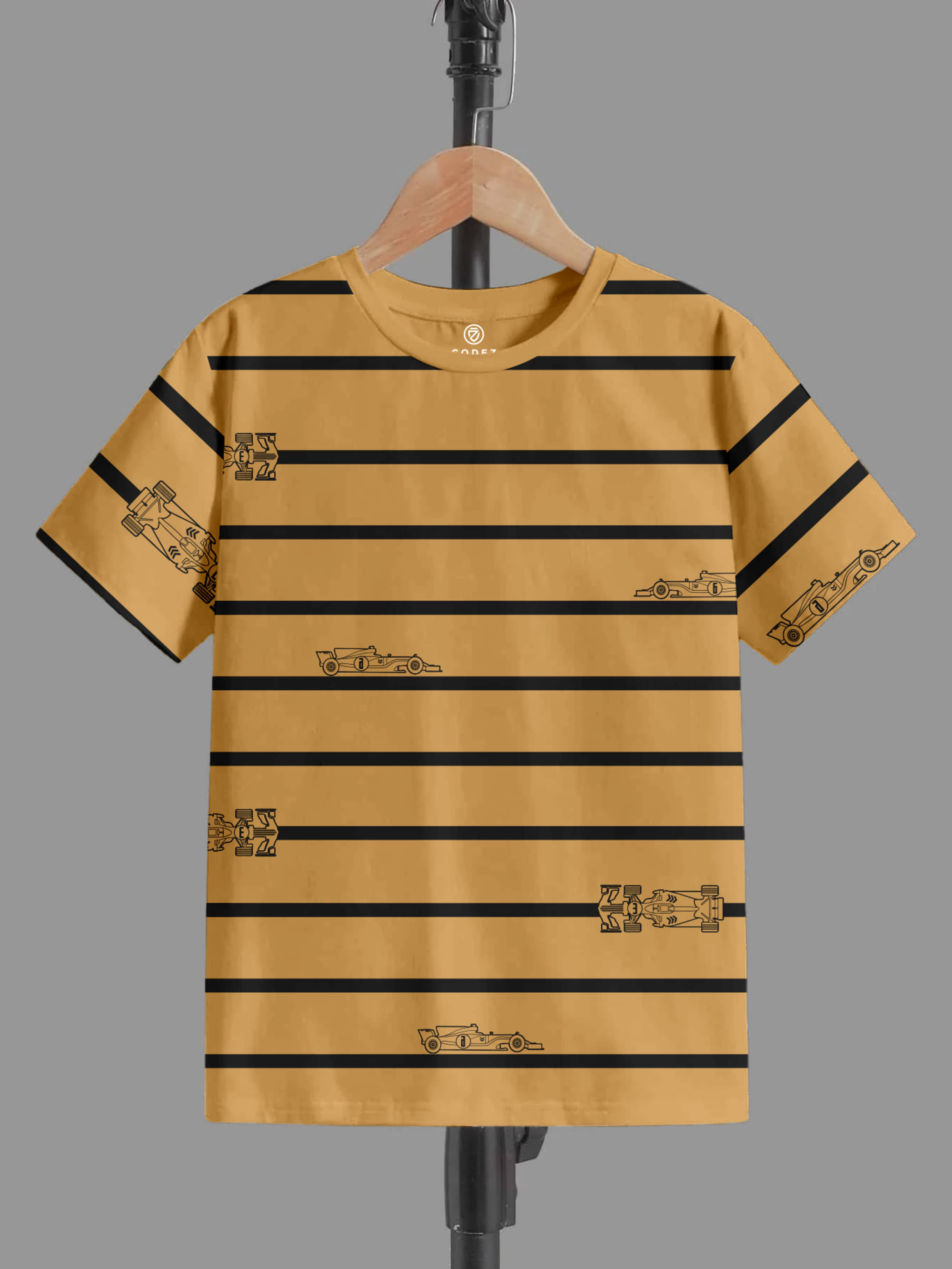     			CODEZ Pack of 1 Boys Cotton T-Shirt ( Beige )