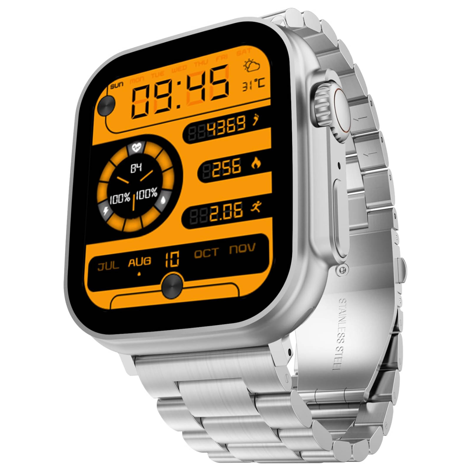 COREGENIX ULTRA Silver With Calling Silver Smart Watch COREGENIX ULTRA Silver With Calling Silver Smart Watch