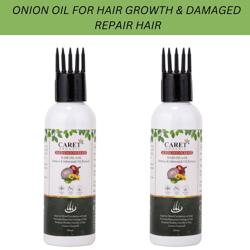 Caret Organic Strengthening Onion Oil 200 ml ( Pack of 2 ) Caret Organic Strengthening Onion Oil 200 ml ( Pack of 2 )