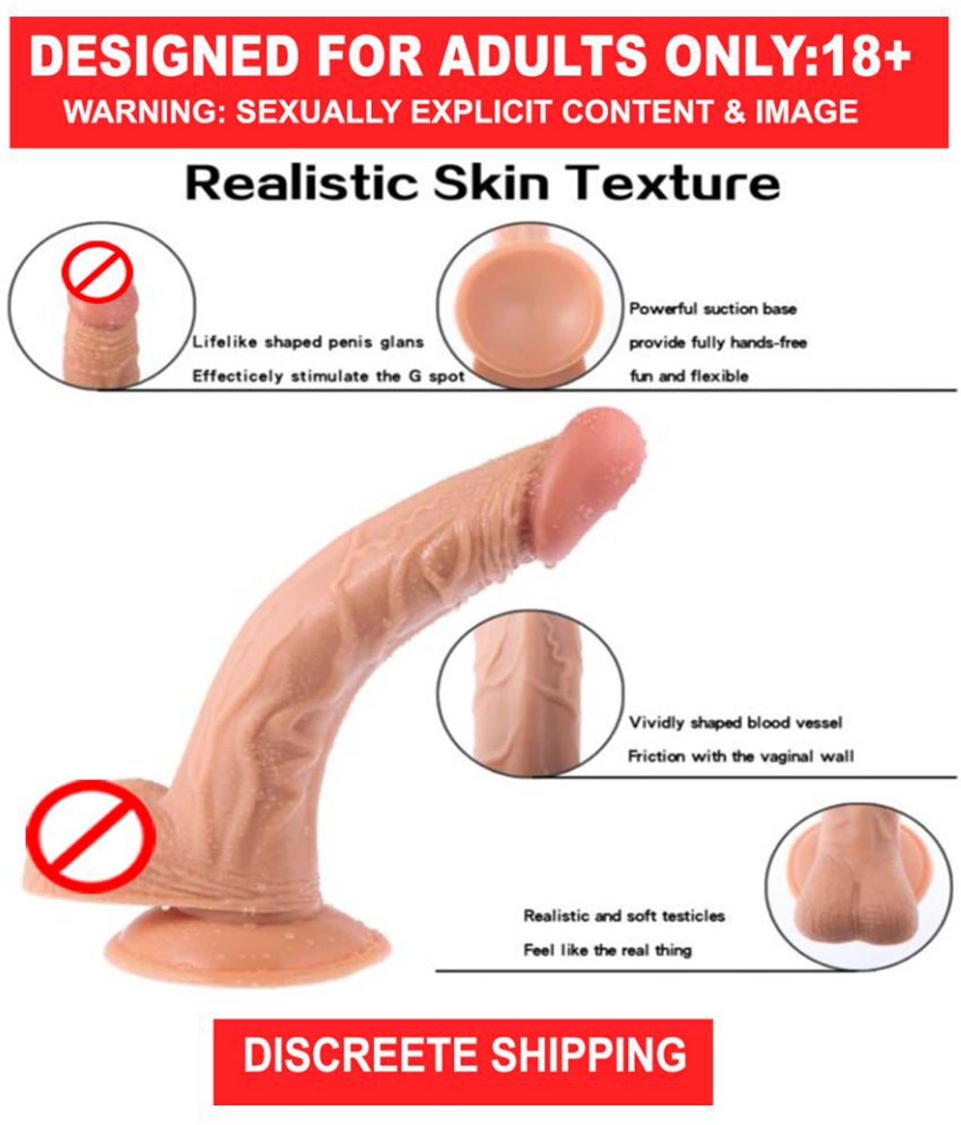 Crazynyt - 10 Inch Premium Silcone Dildo with Suction Cup For Women - Premium Sex Toy