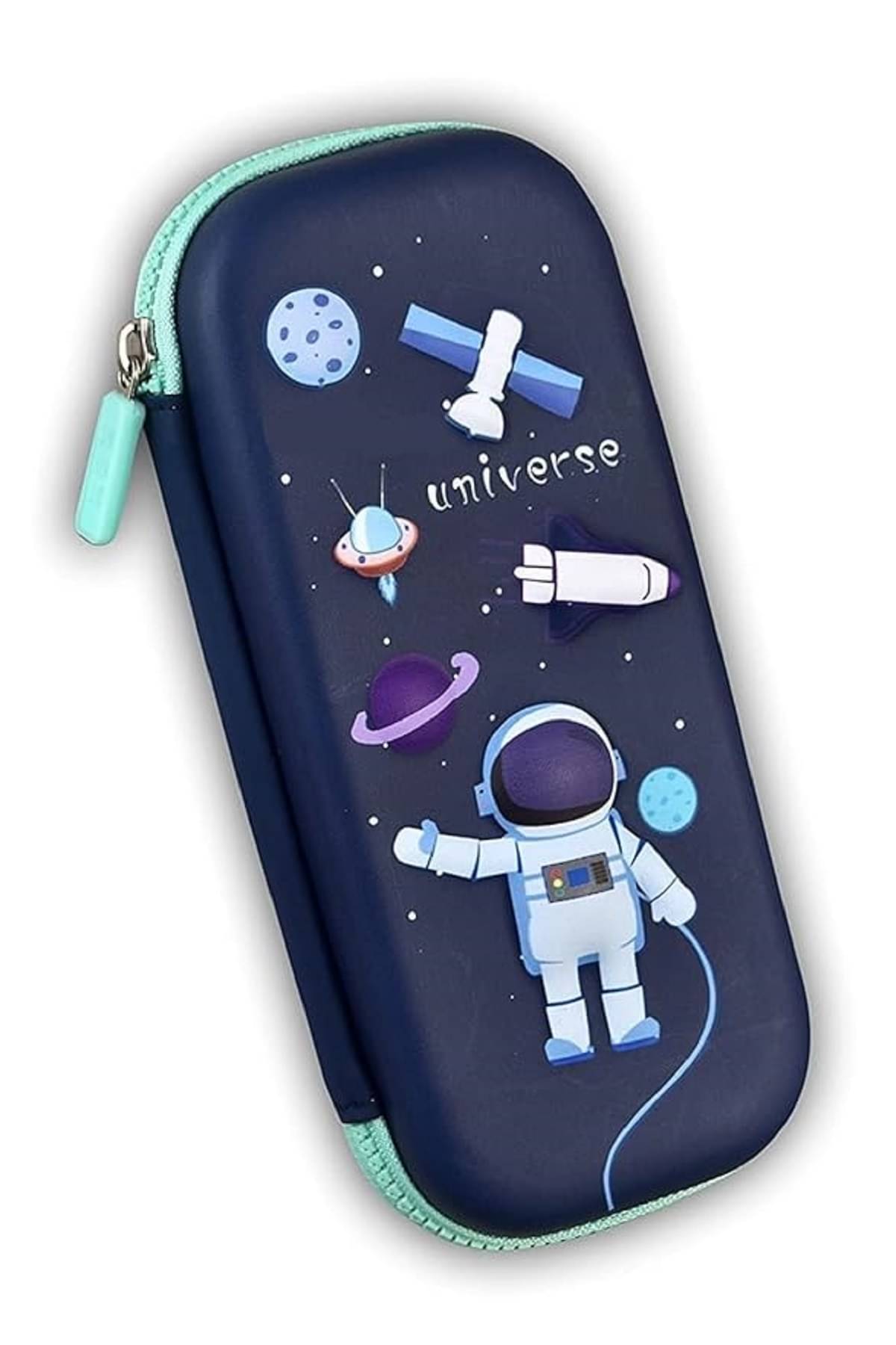     			FEDIFU  3D Universe Cover Large Capacity Pencil Case Compass with Compartments, School Supply Organizer for Students, Stationery Box, Cosmetic Zip Pouch Bag