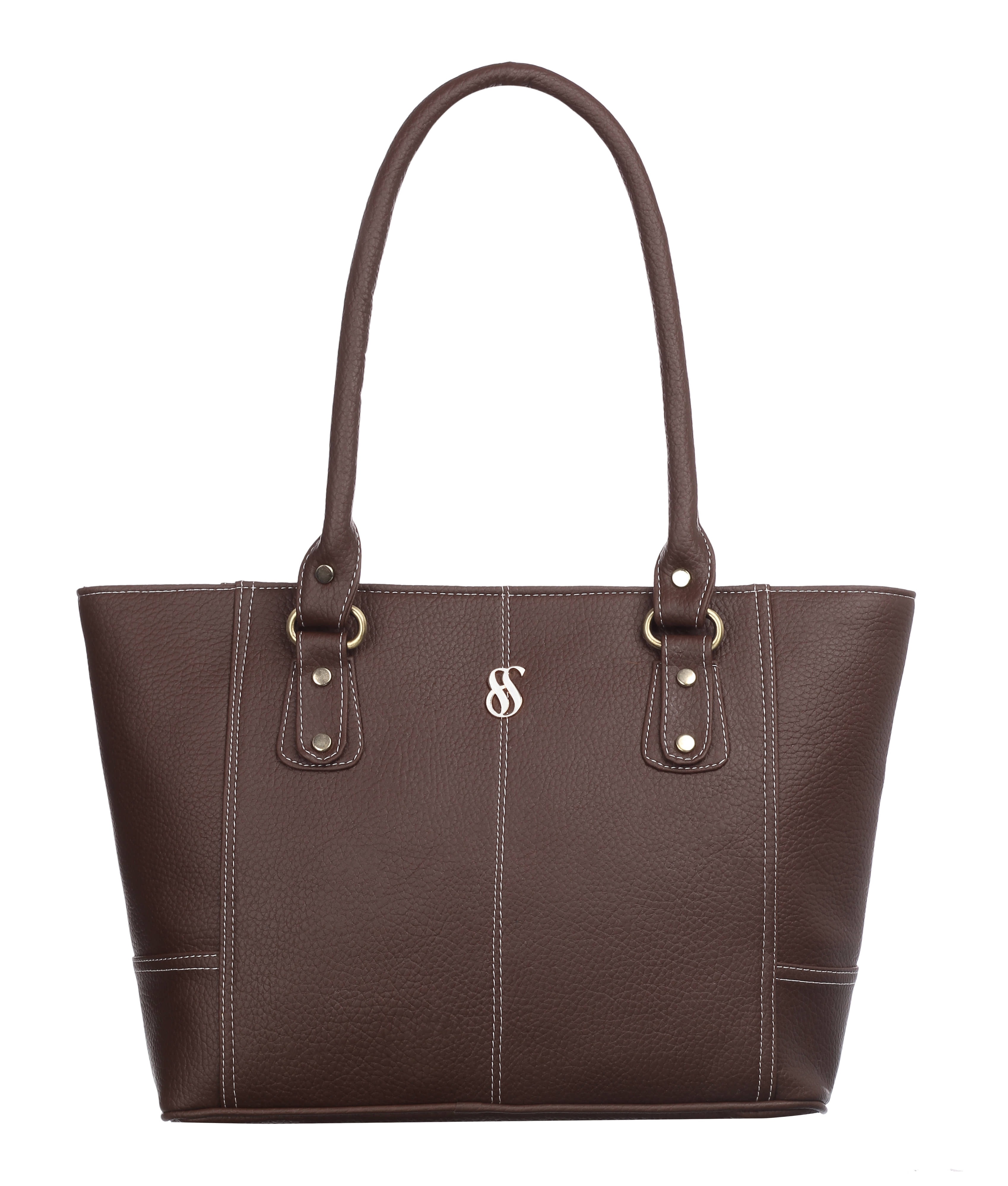 Fostelo Brown Faux Leather Shoulder Bag - Handbags | Buy online on ZillyBuy