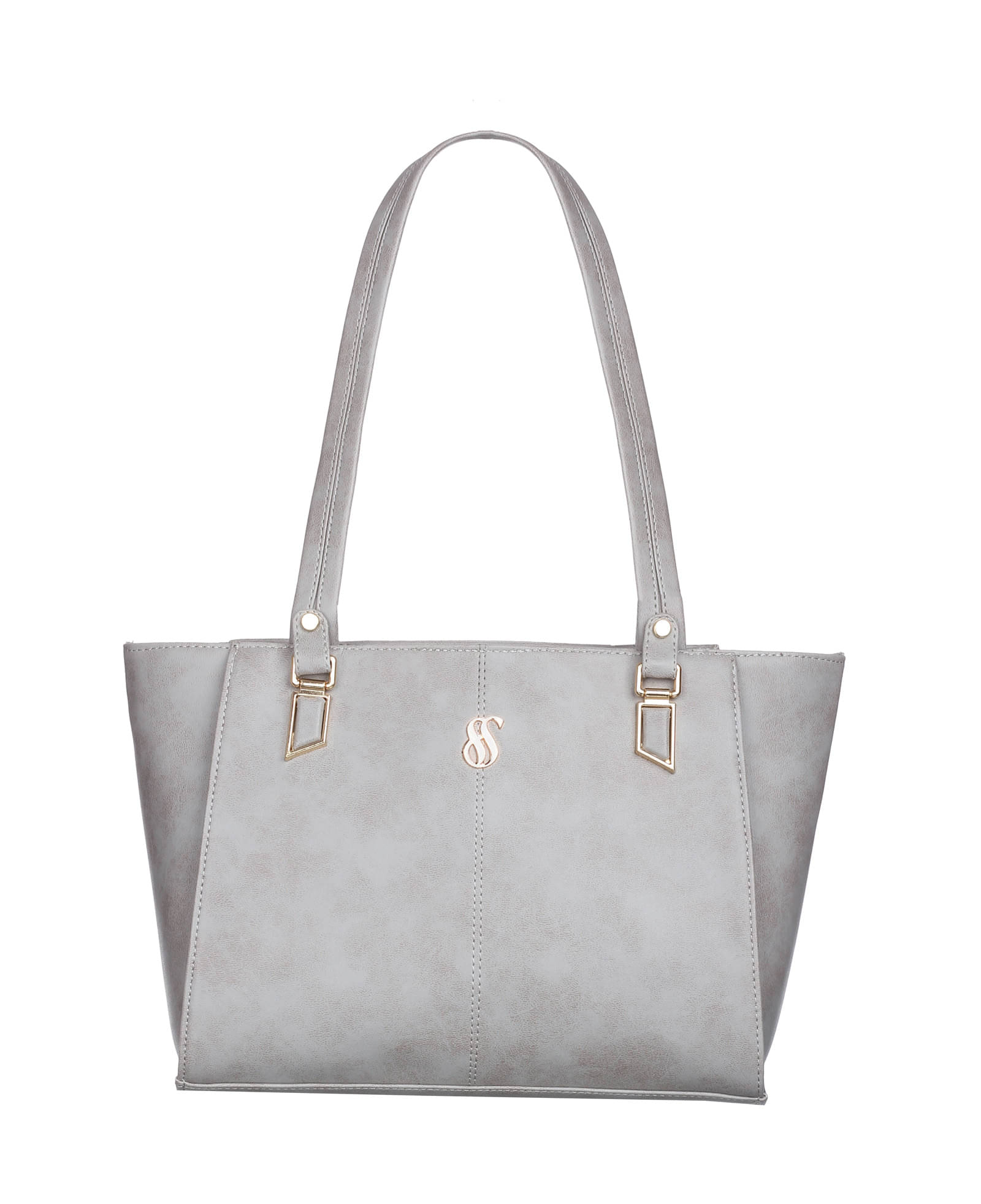     			Fostelo Grey Melange Faux Leather Shoulder Bag