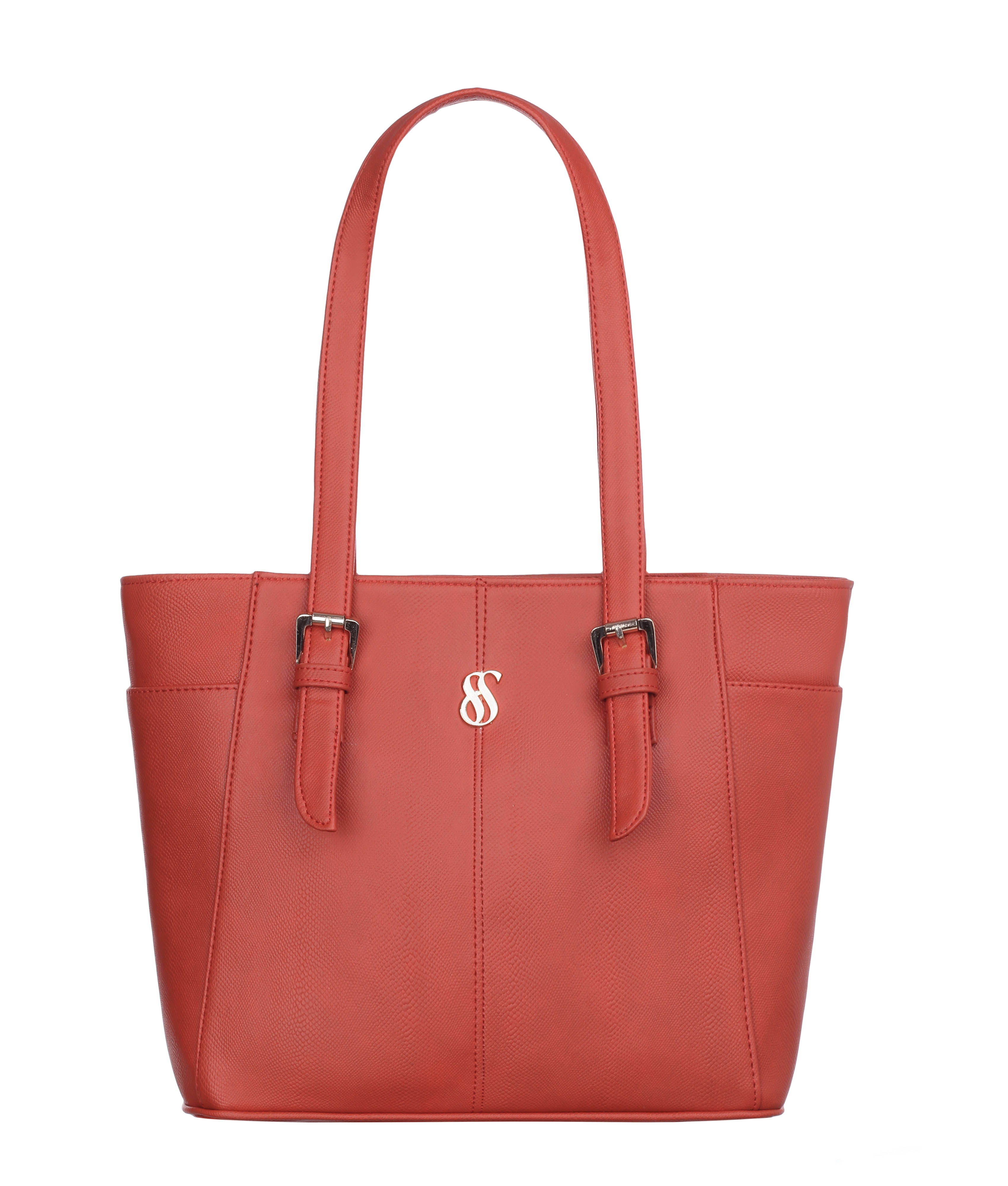     			Fostelo Red Faux Leather Shoulder Bag