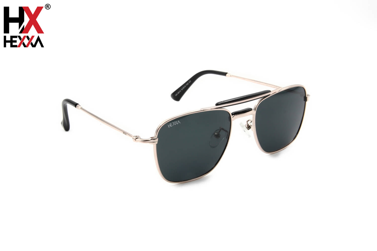 Hexxa Gold Rectangular Sunglasses ( Pack of 1 ) - Sunglasses | Buy online on ZillyBuy