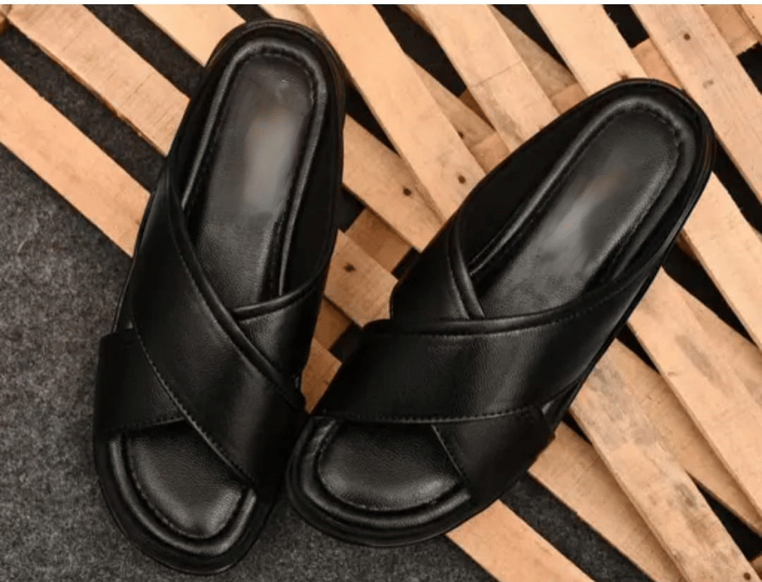 INFINITRENZ - Black Men's Sandals