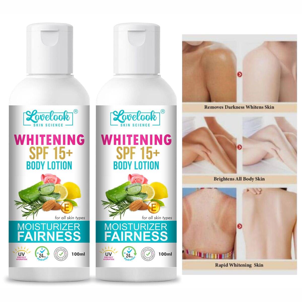     			Lovelook Fairness Lotion For Combination Skin 200 ml ( Pack of 2 )