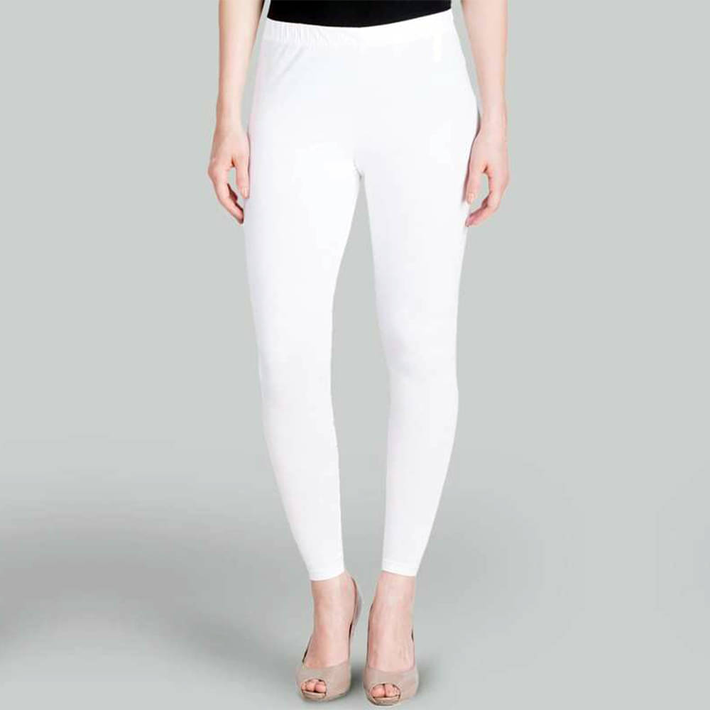     			NYLA - White Cotton Women's Leggings ( Pack of 1 )