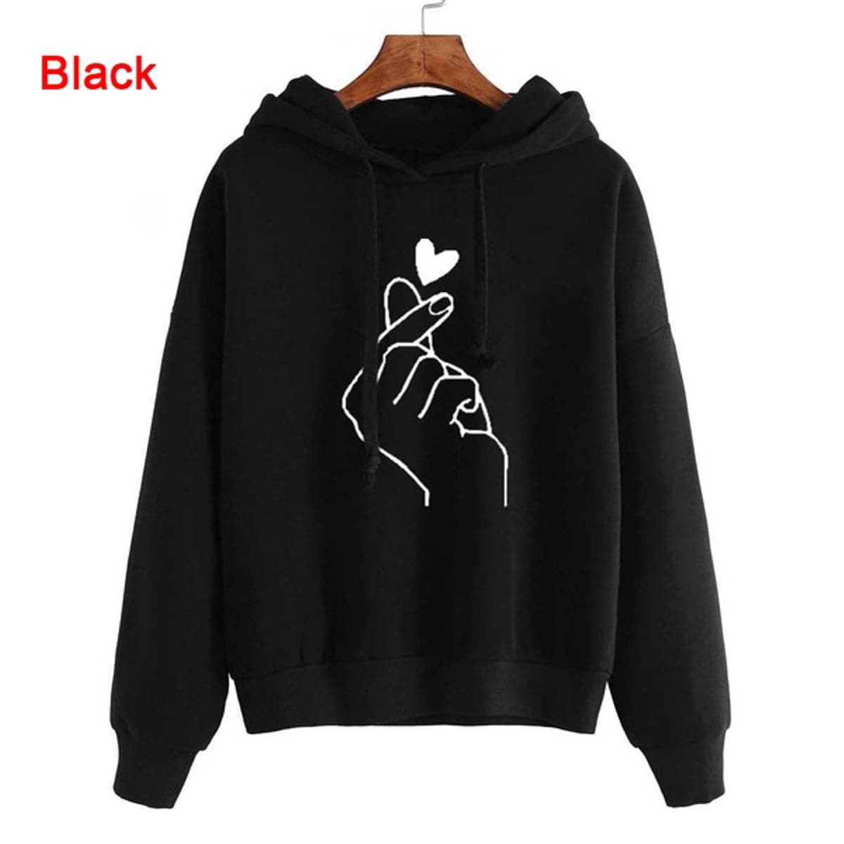    			RAABTA FASHIION Fleece Women's Hooded Sweatshirt ( Black )