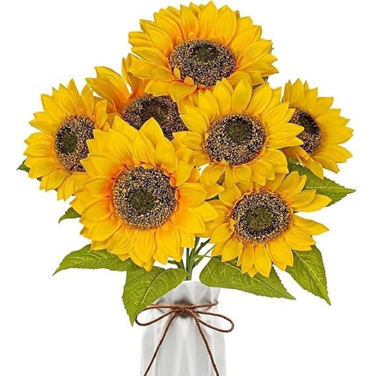 RAMDEV ENTERPRISE - Yellow Sunflower Artificial Flower ( Pack of 1 ) RAMDEV ENTERPRISE - Yellow Sunflower Artificial Flower ( Pack of 1 )