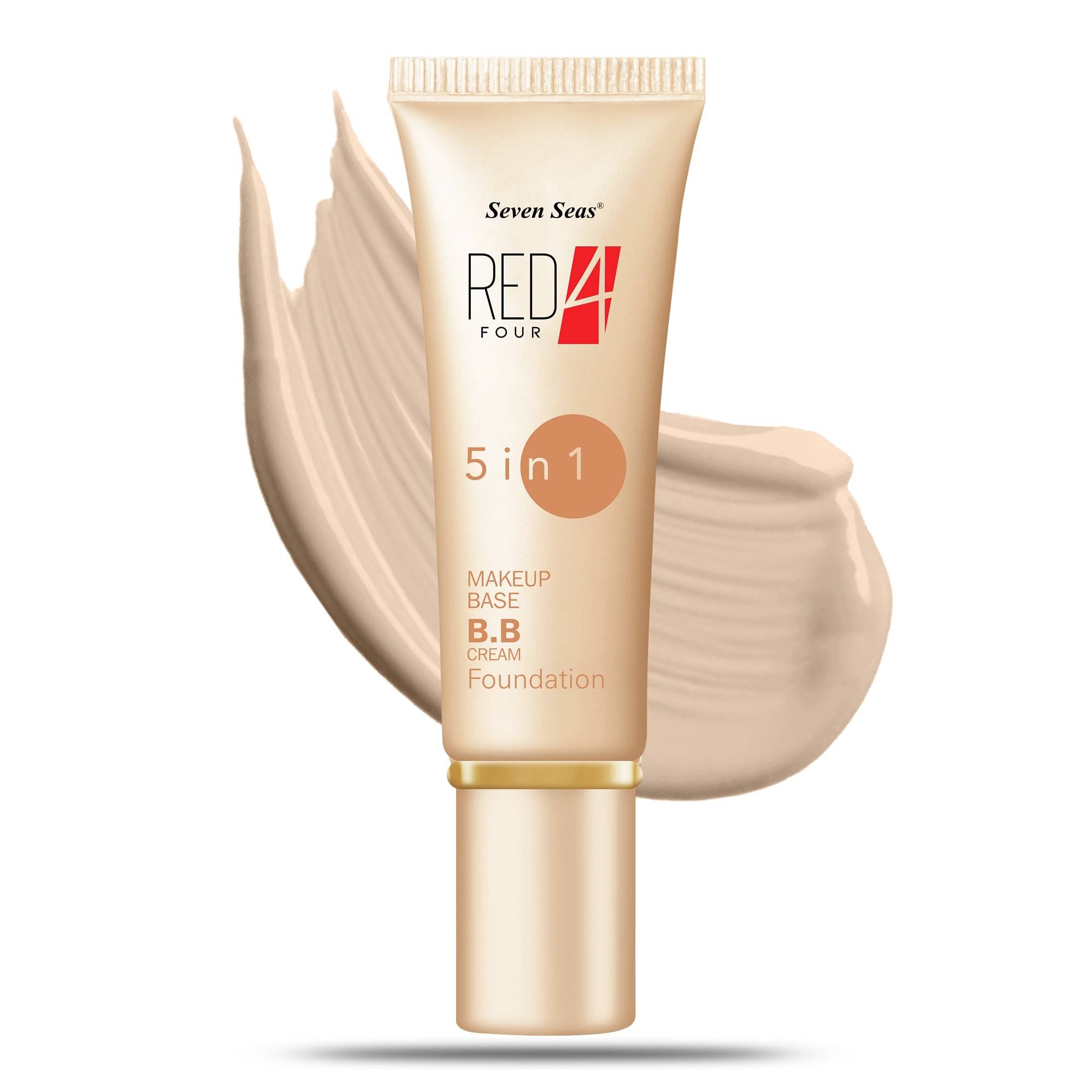 Seven Seas Red4 5in1 Makeup Base BB Cream Total Oil Control Foundation|Water&Smudge proof(Nude,40g) Seven Seas Red4 5in1 Makeup Base BB Cream Total Oil Control Foundation|Water&Smudge proof(Nude,40g)