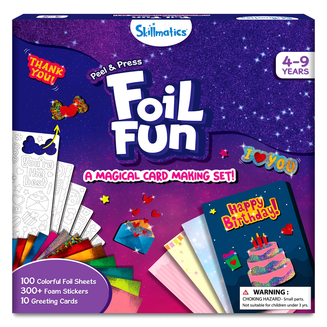     			Skillmatics Art & Craft Activity-Foil Fun Card Making Set, No Mess Art For Kids, Craft Kits & Supplies, Diy Creative Activity, Gifts For Girls & Boys Ages 4, 5, 6, 7, 8, 9, Travel Toys - Multicolor