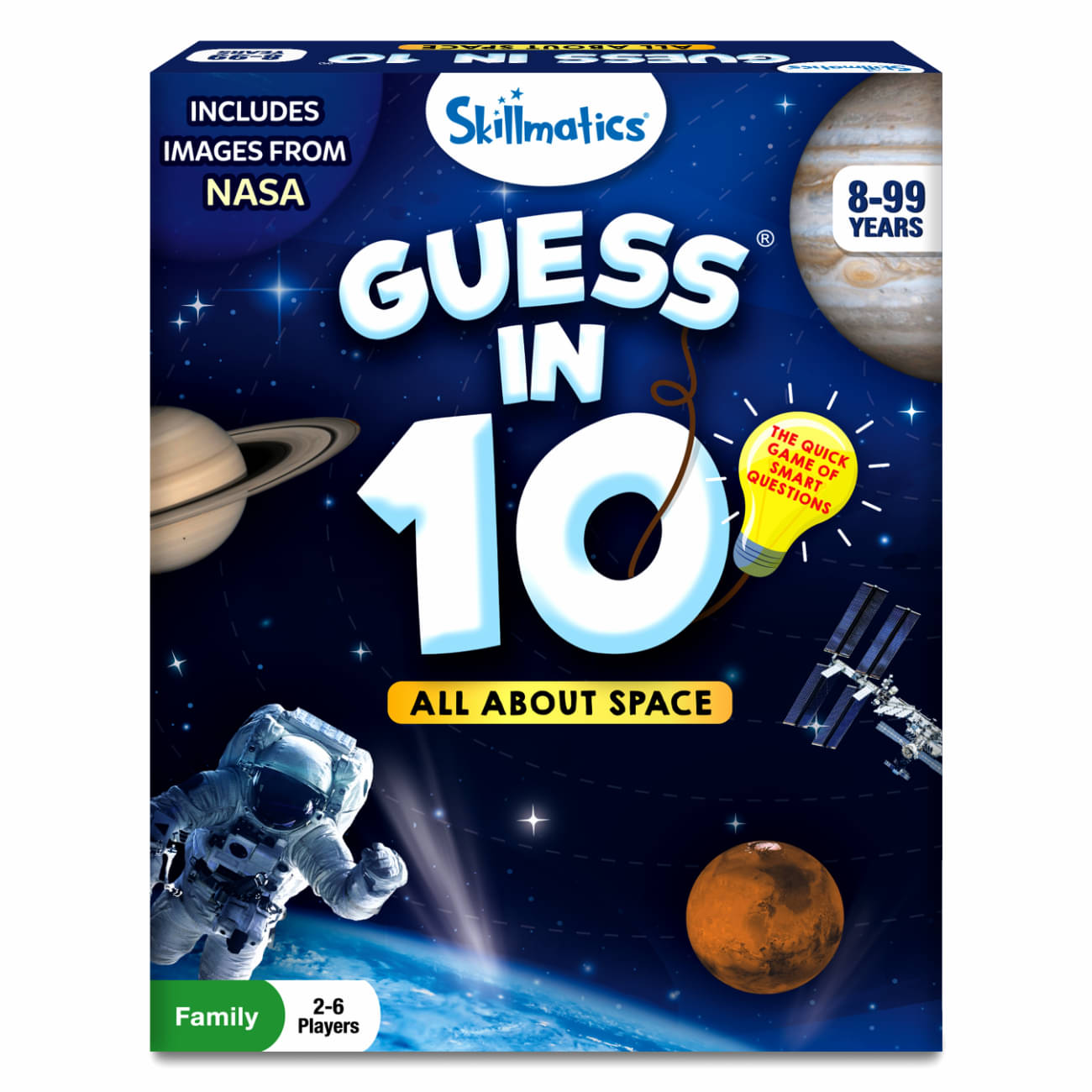     			Skillmatics Card Game - Guess in 10 NASA Space, Perfect for Boys, Girls, Kids & Families Who Love Educational Toys, Gifts for Ages 8, 9, 10 and Up