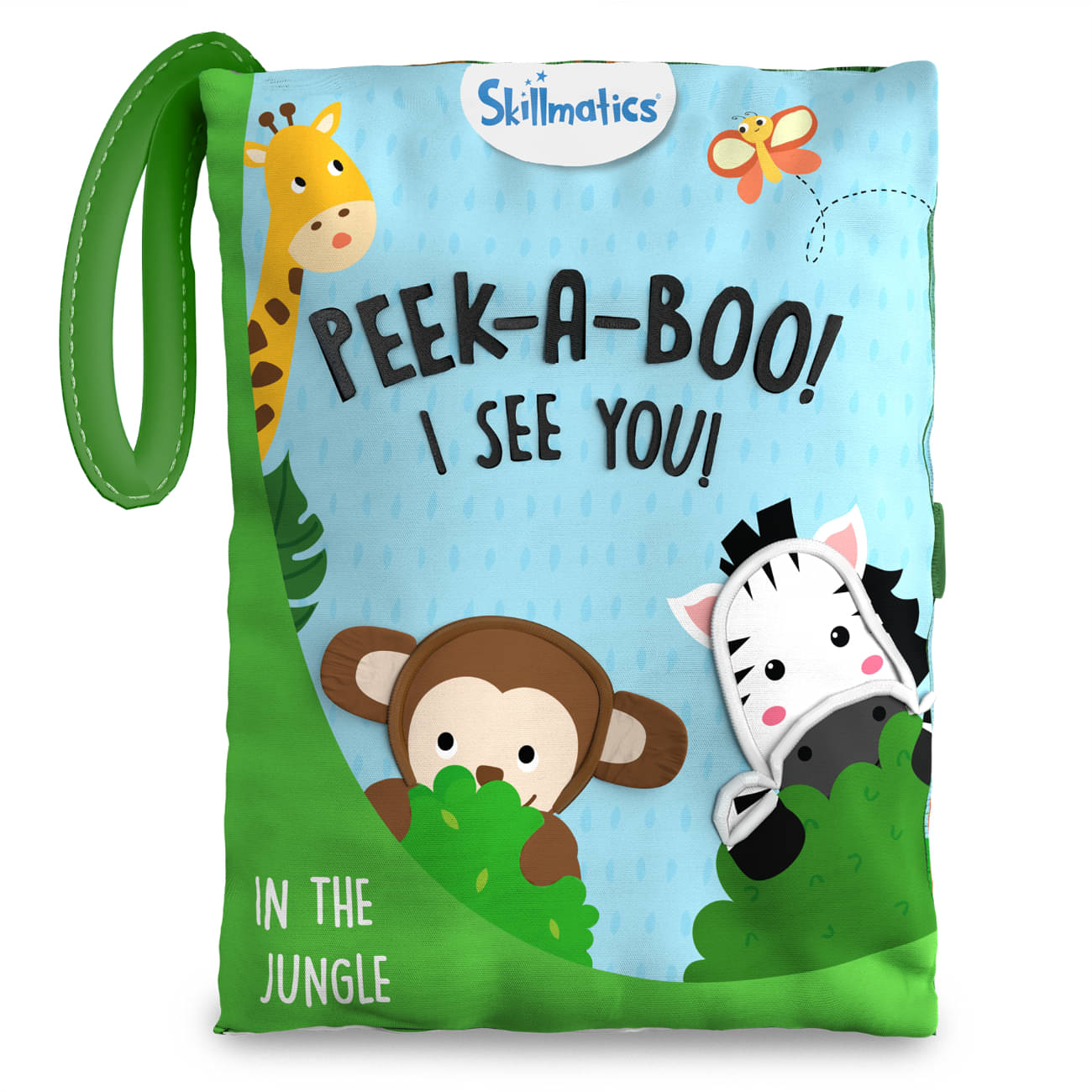     			Skillmatics Peek-A-Boo Jungle Book - Soft Cloth Book for Baby, Infant & Toddler Toys, Crinkle Pages for Sensory Play, Gifts for Ages 6 Months and Up