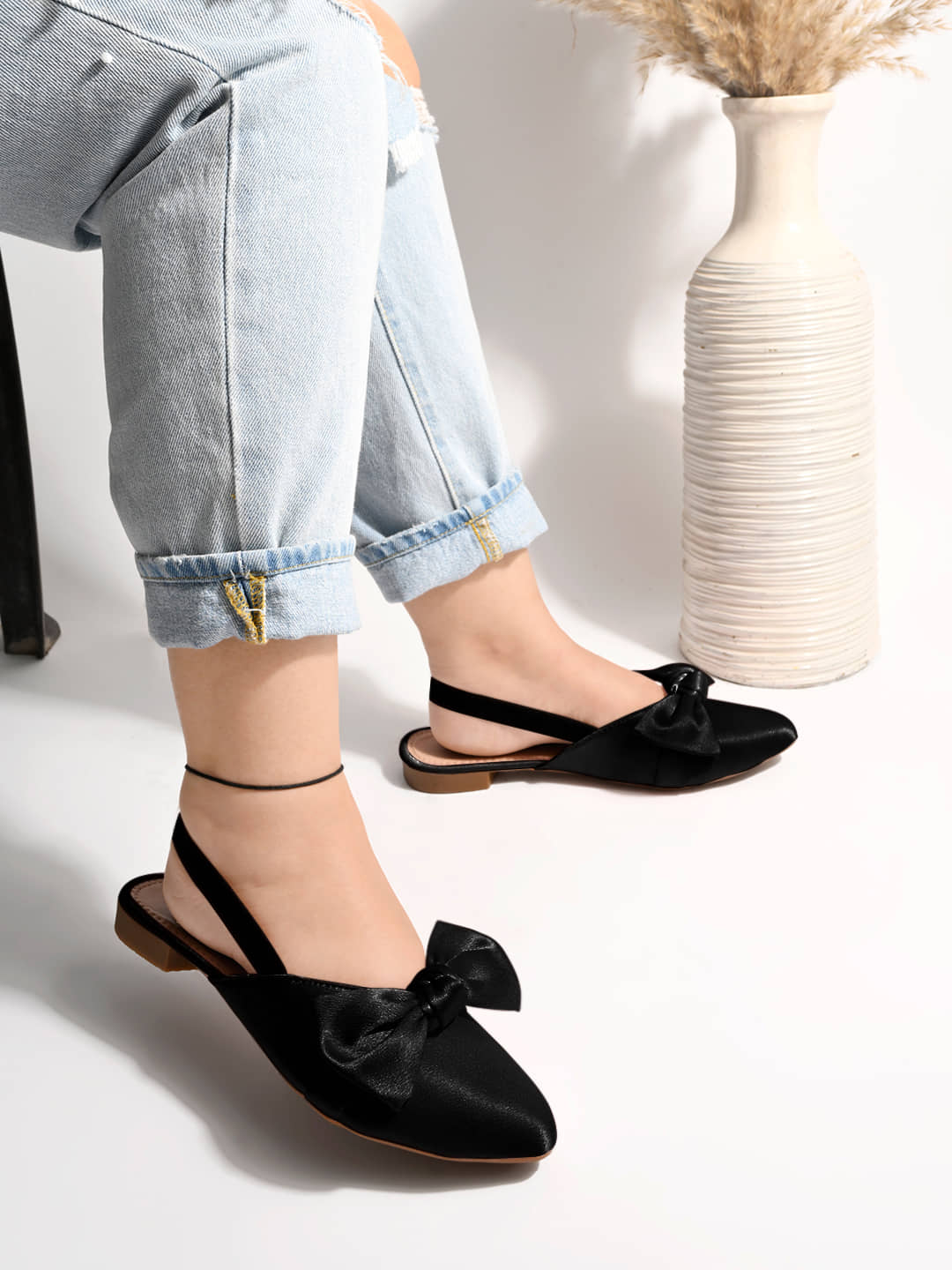 Stylestry Black Women's Flats