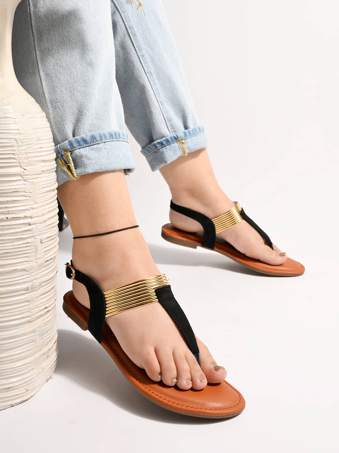 Stylestry Black Women's Flats
