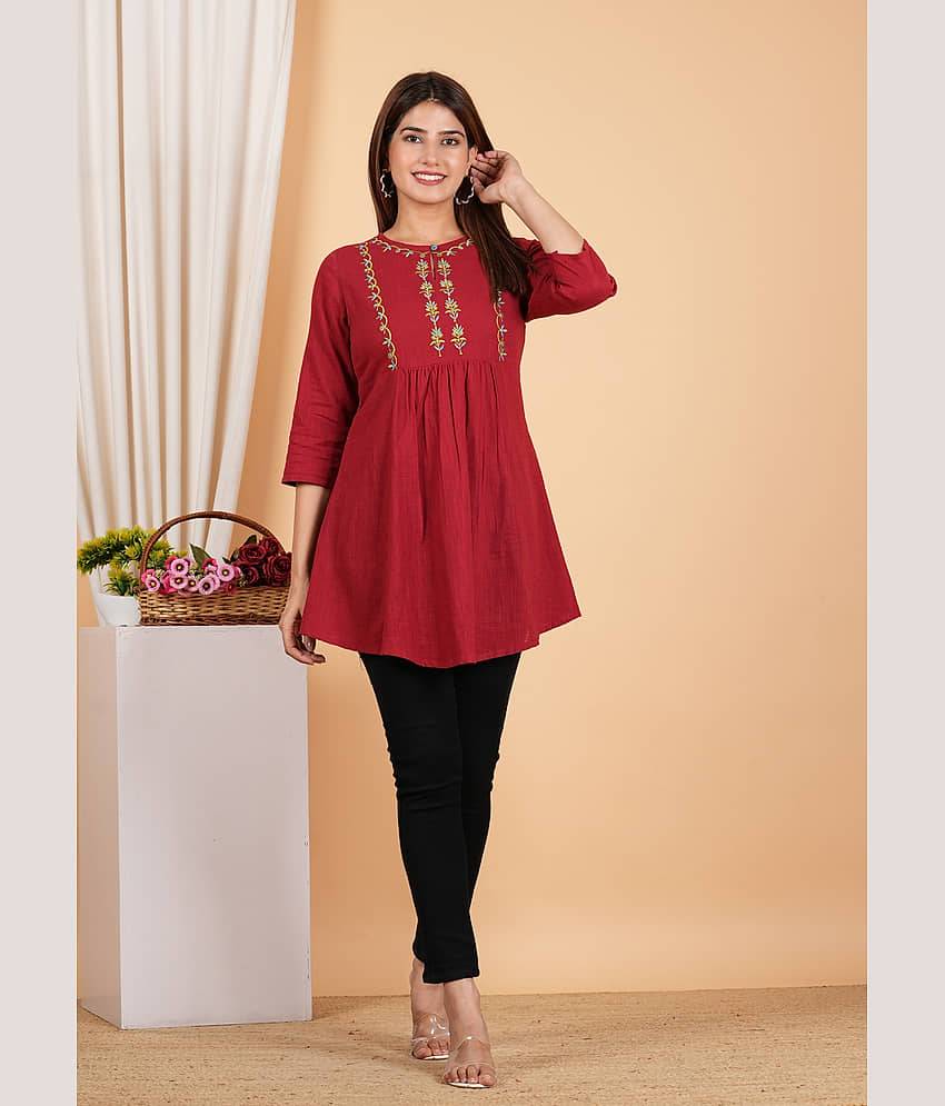 Cotton Short Kurti For Women (Pack of 1) - Kurtis, Tunics | Buy online on ZillyBuy