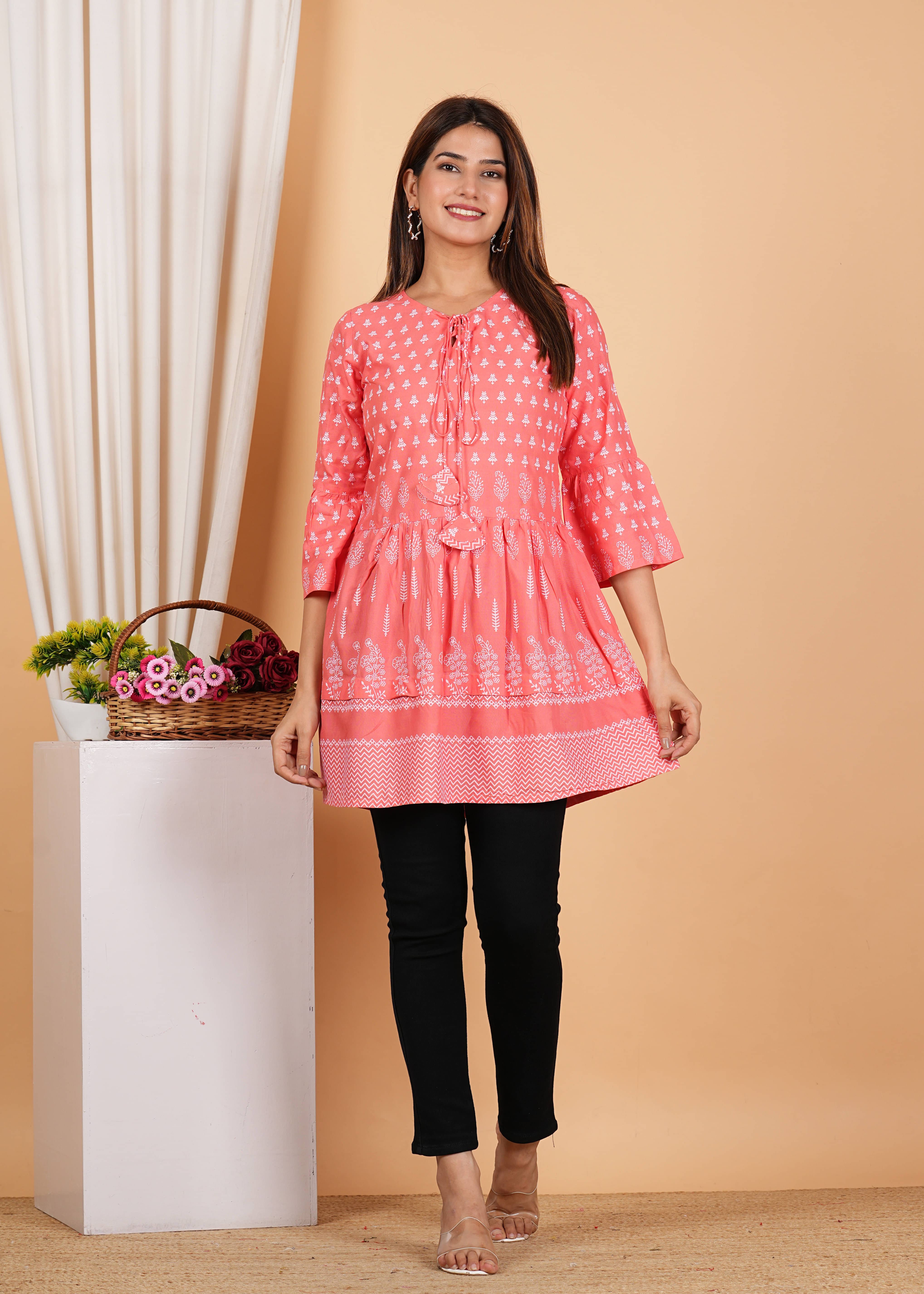 Rayon Short Kurti For Women (Pack of 1) Rayon Short Kurti For Women (Pack of 1)