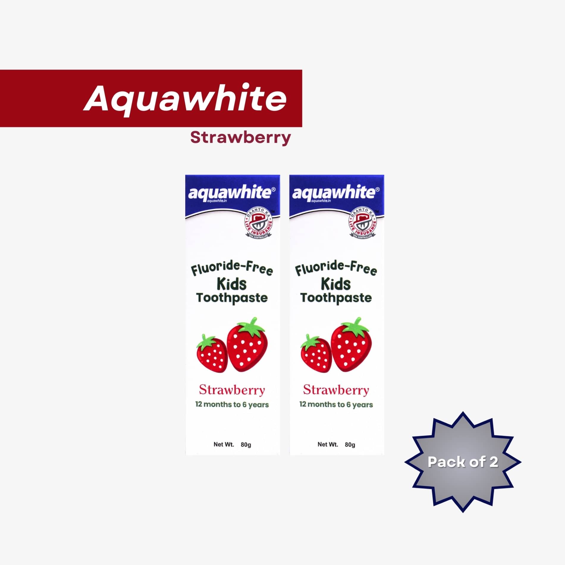     			aquawhite Whitening Toothpaste Gel Pack of 2
