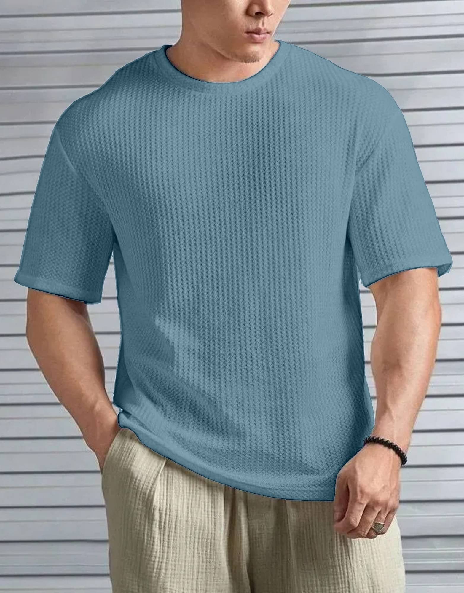 happy khajana Pack of 1 Polyester Regular Fit Men's T-Shirt ( Mint Green )     			happy khajana Pack of 1 Polyester Regular Fit Men's T-Shirt ( Mint Green )