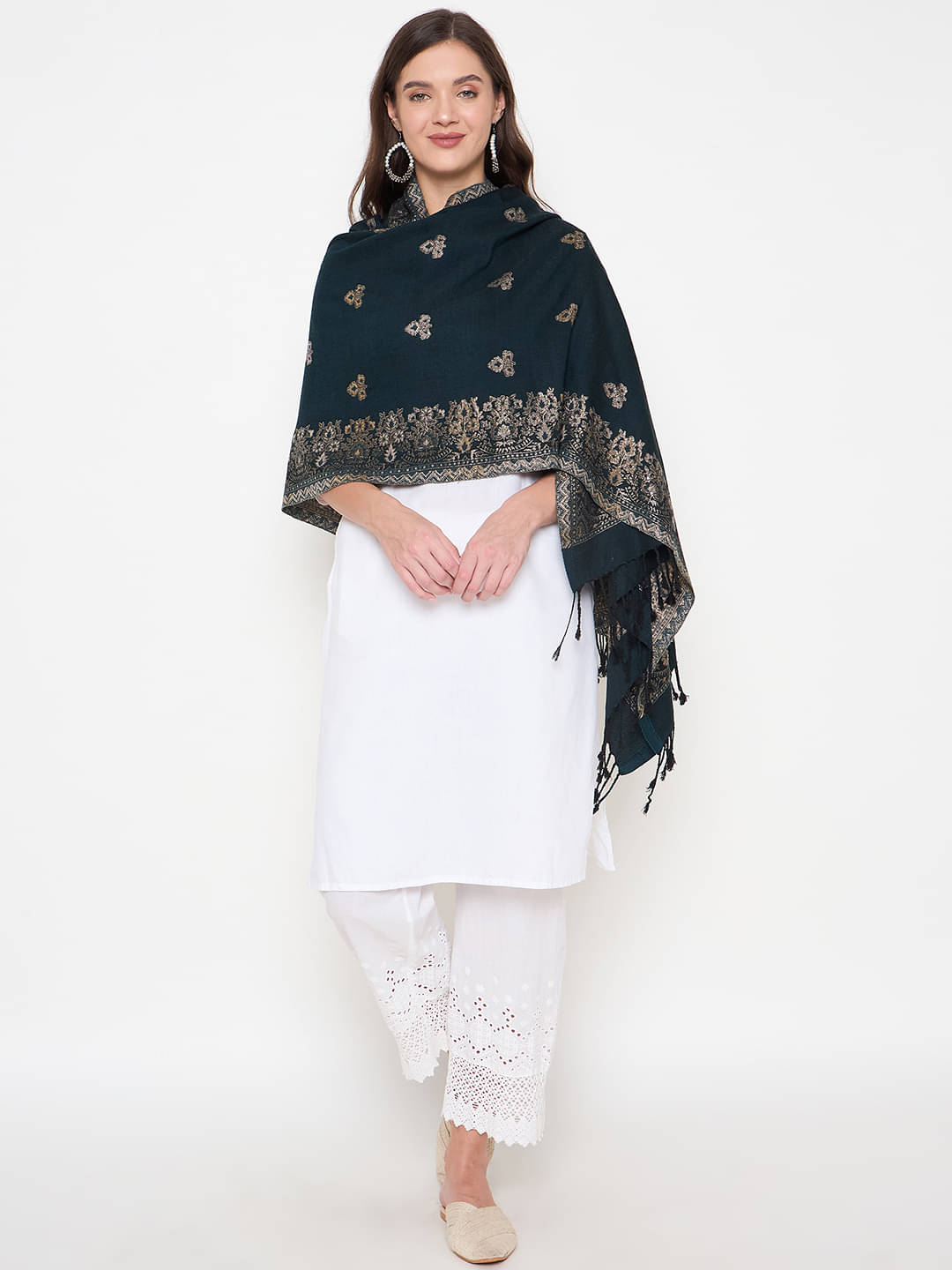 zigo Blue Printed Shawl - ( Pack of 1 )     			zigo Blue Printed Shawl - ( Pack of 1 )