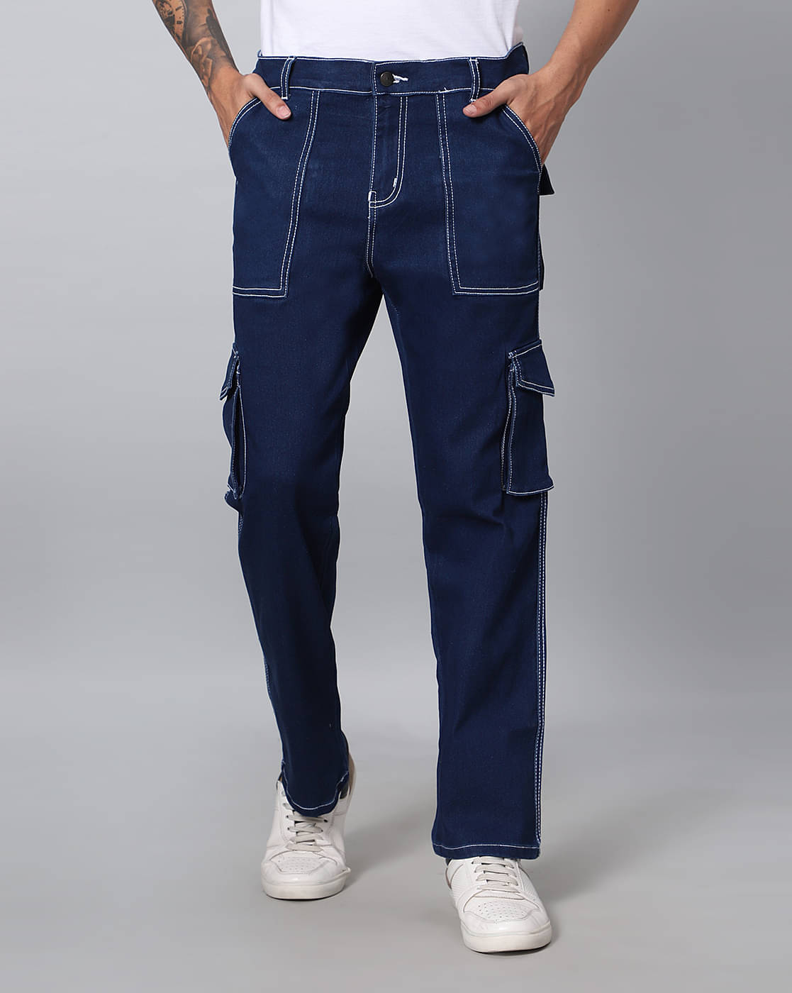     			ARBIA FUNKI Regular Fit Basic Men's Jeans - Navy Blue ( Pack of 1 )