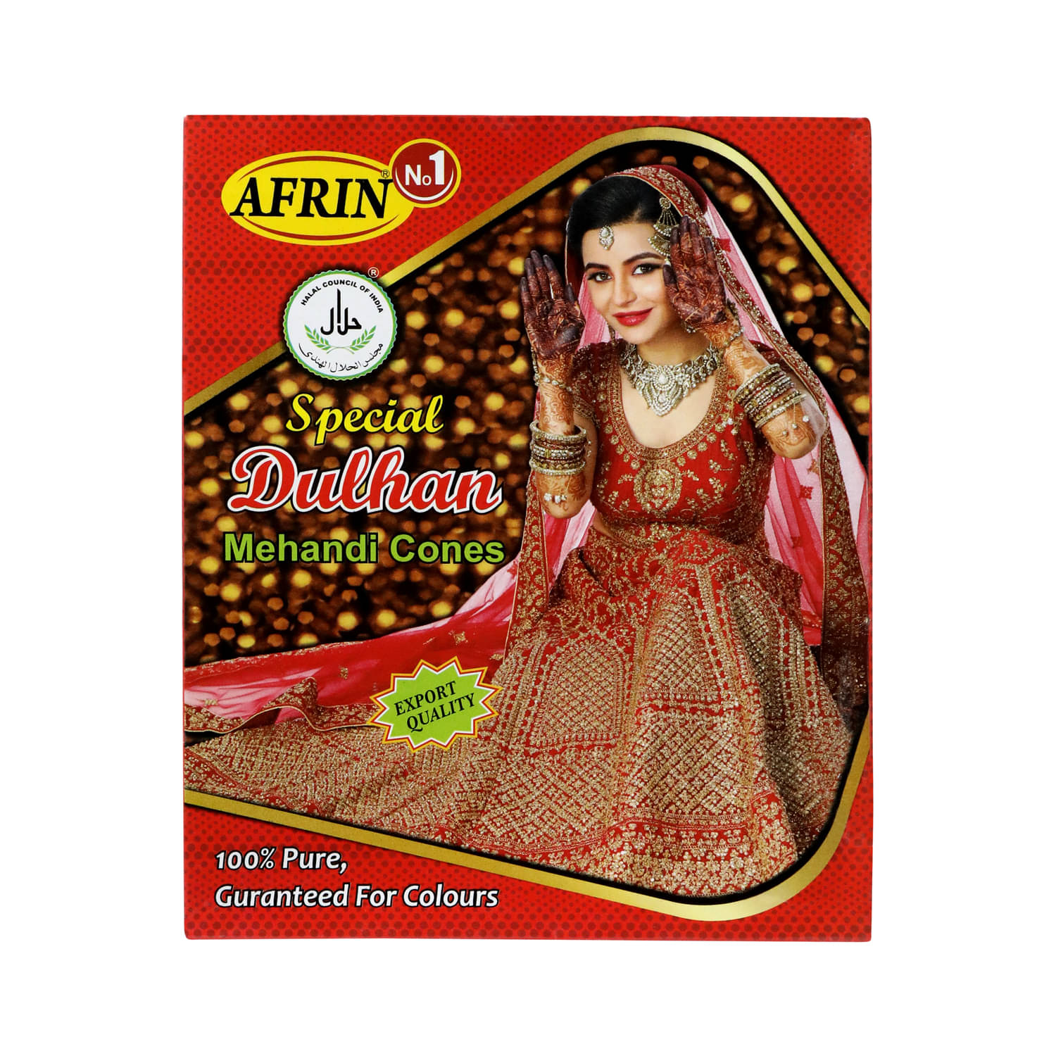     			Afrin Red Paper Cone Natural Henna 30 g Pack of 12