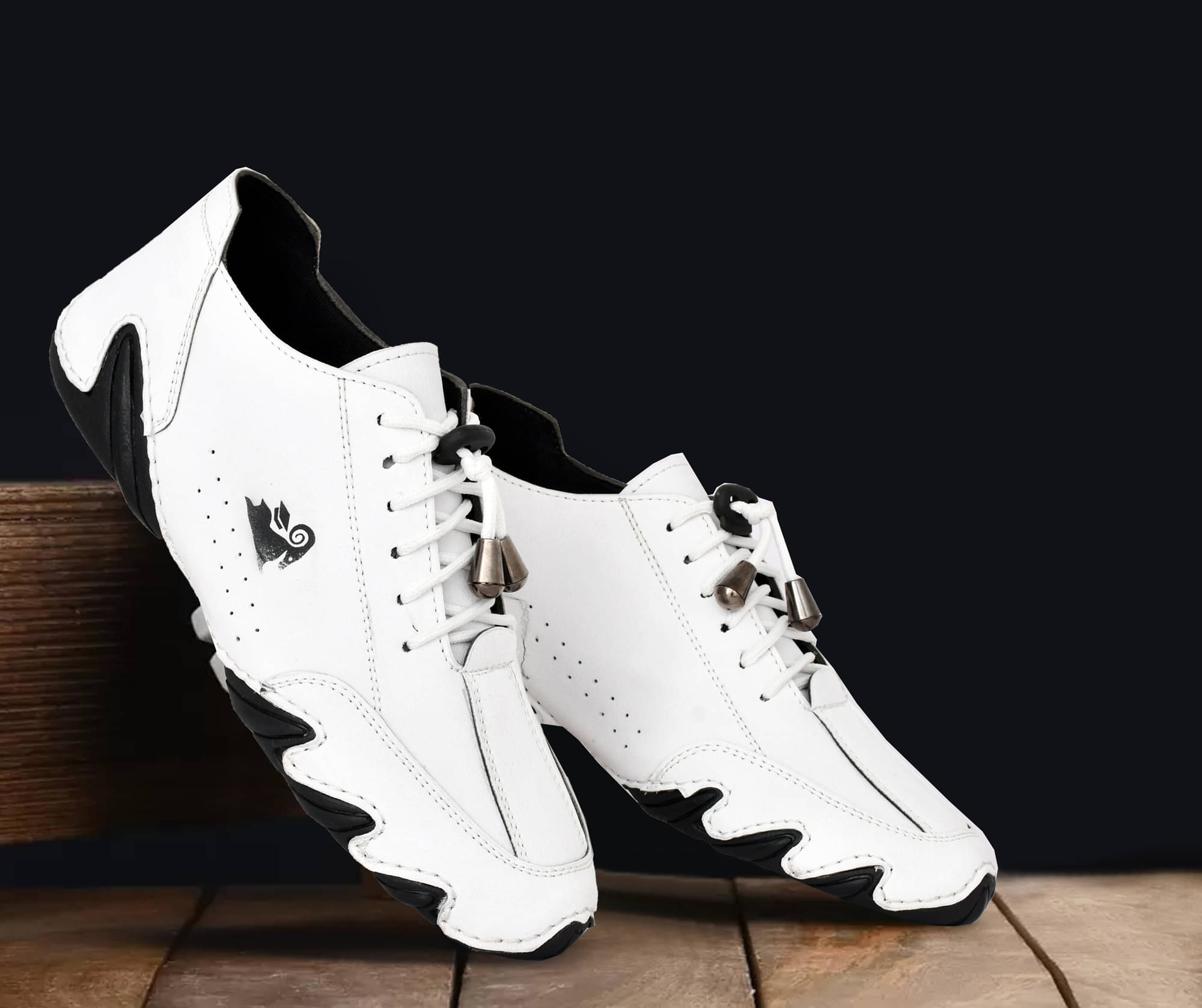     			BRAWO Casual Shoe for Men White Men's Sneakers