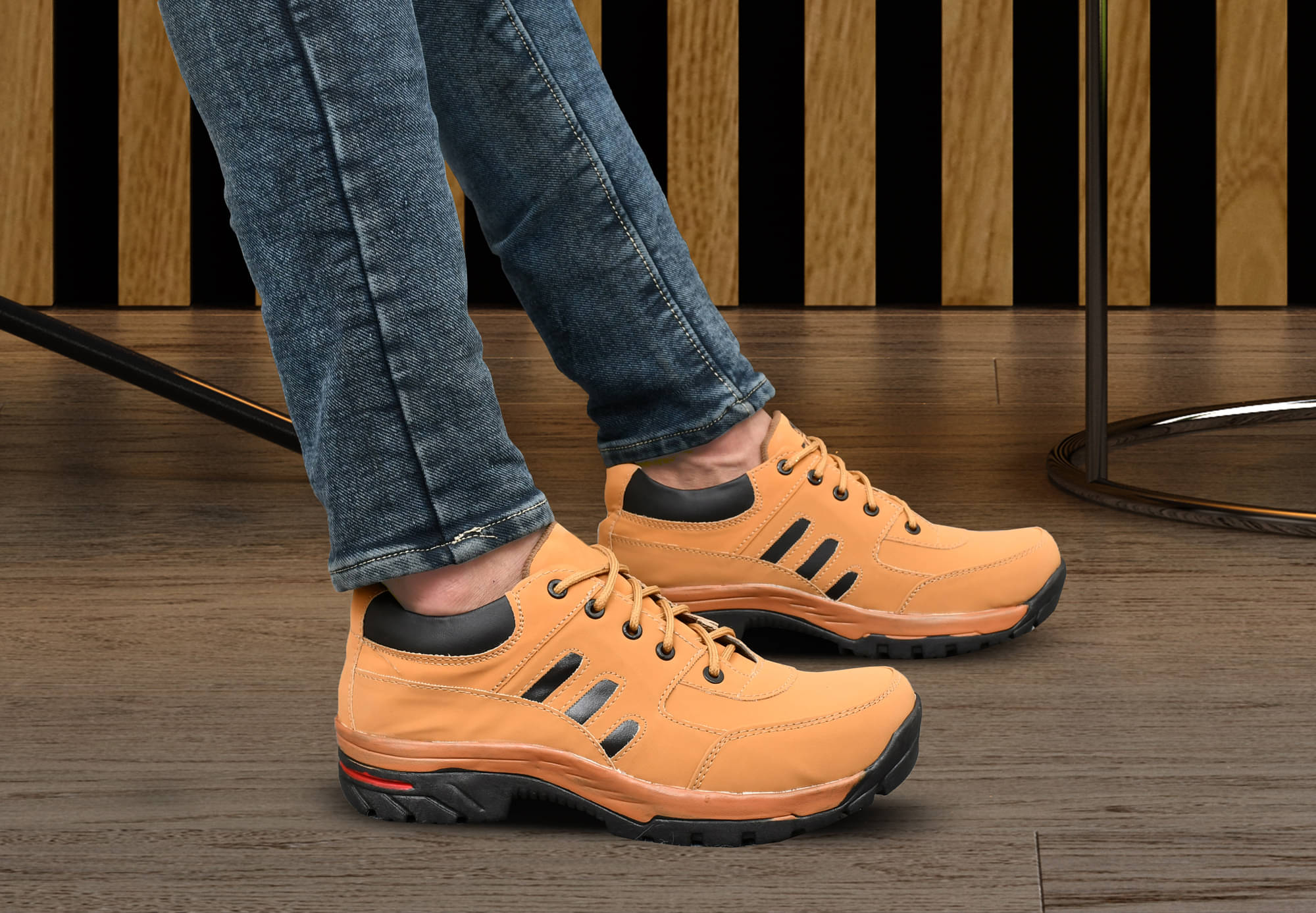     			BRAWO Shoe for Men Tan Men's Lifestyle Shoes