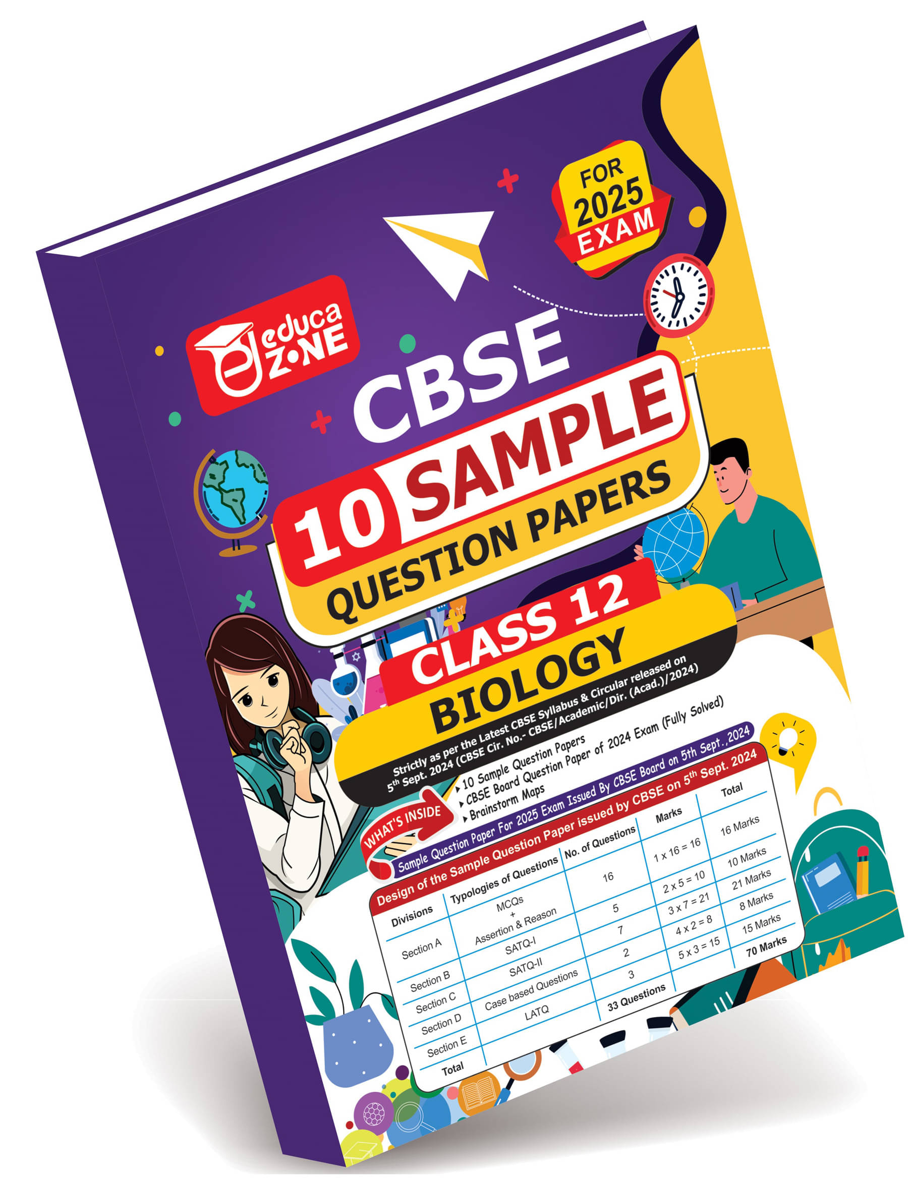     			CBSE 10 Sample Question Papers Class 12 Biology Book