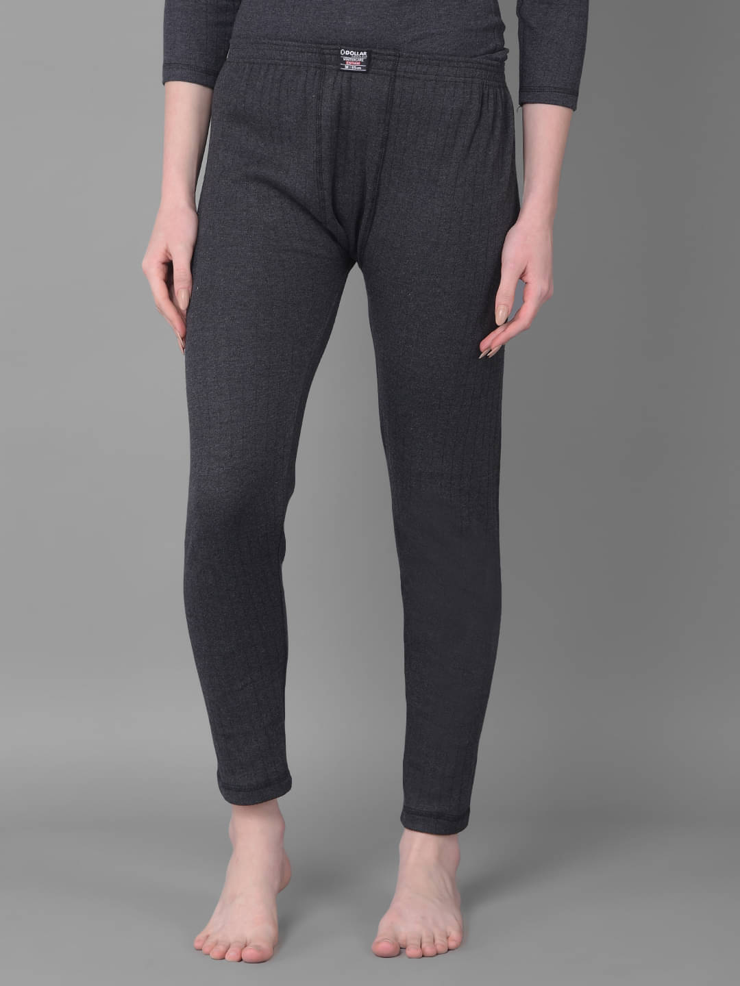     			Dollar Cotton Blend Thermal Bottoms - Black Pack of 1